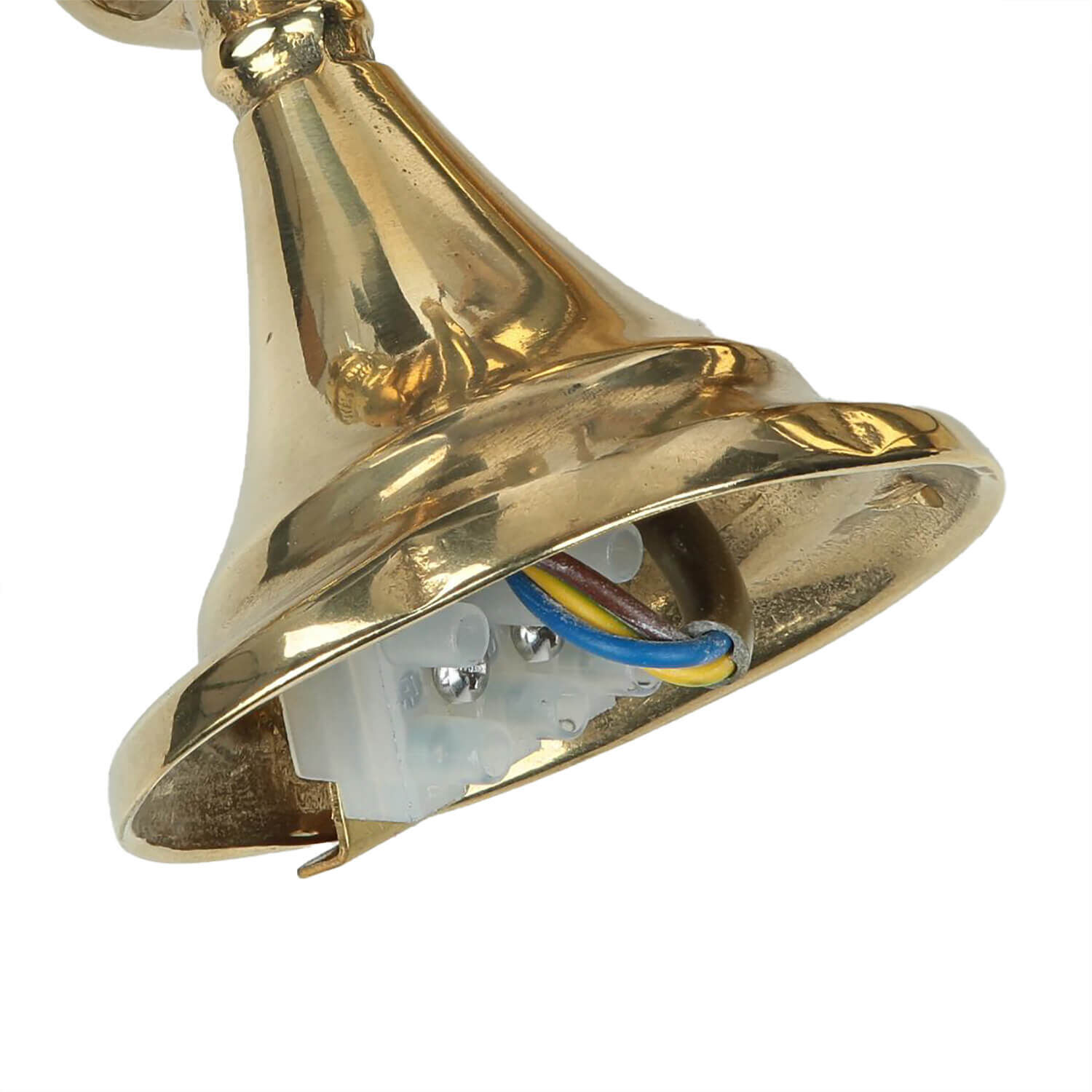 Stilvolle Wandleuchte GRETA Messing Glas Antik