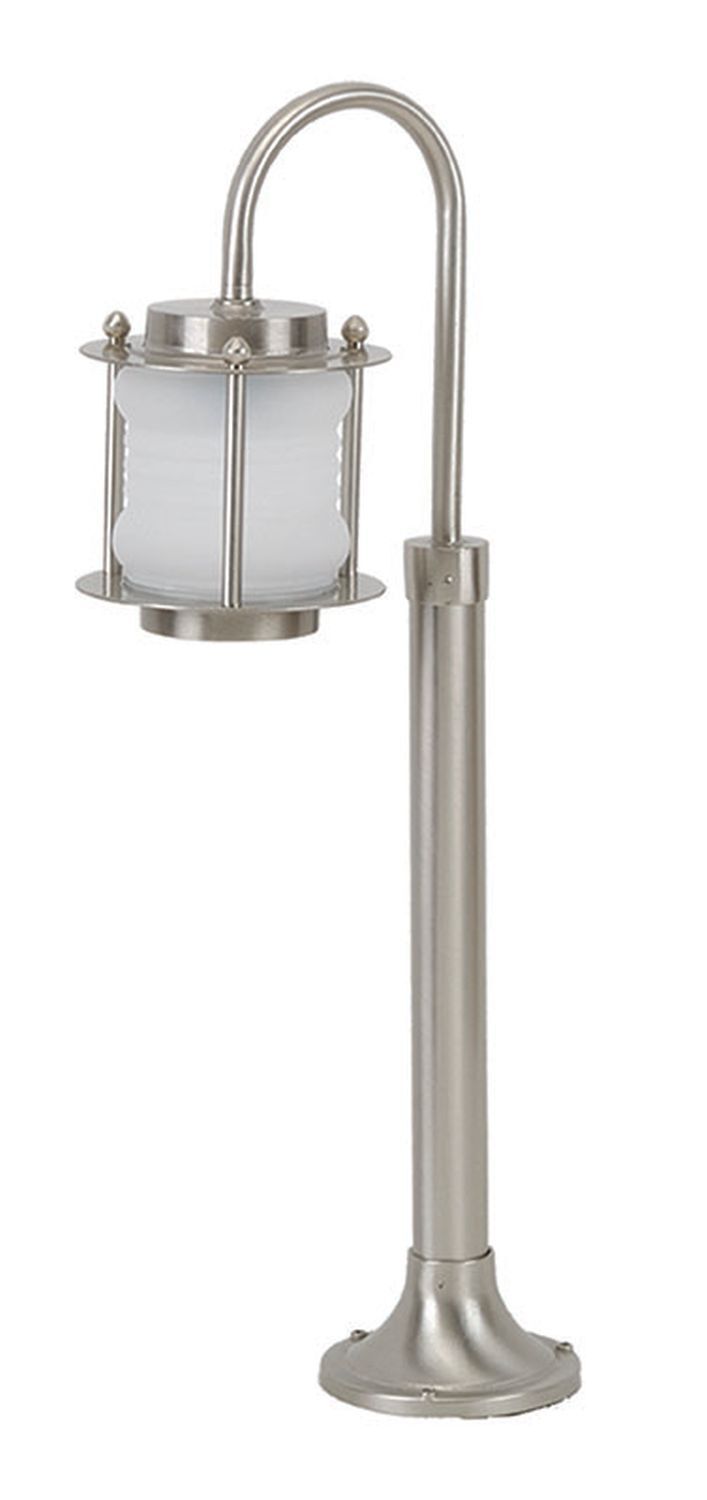 Rostfreie Gartenleuchte aus Messing Glas H:62cm