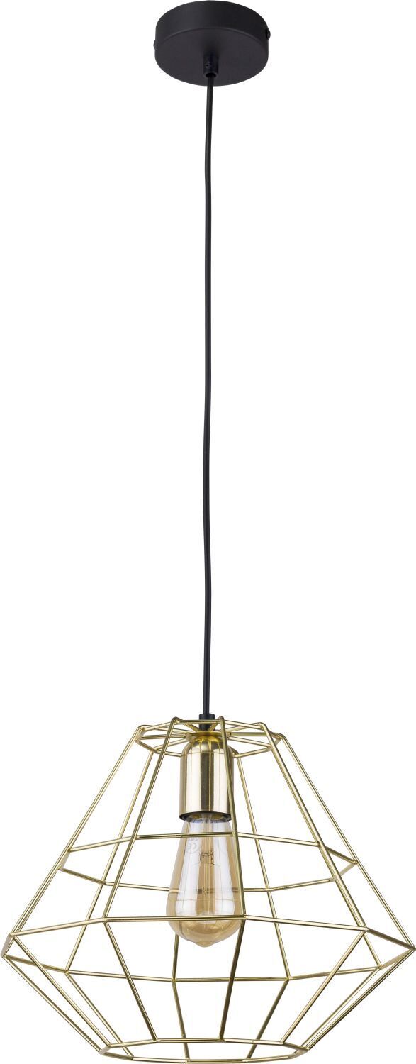 Hängelampe DIAMOND in Gold Schwarz Lampe Esstisch Lampe, Leuchte, Deckenleuchte