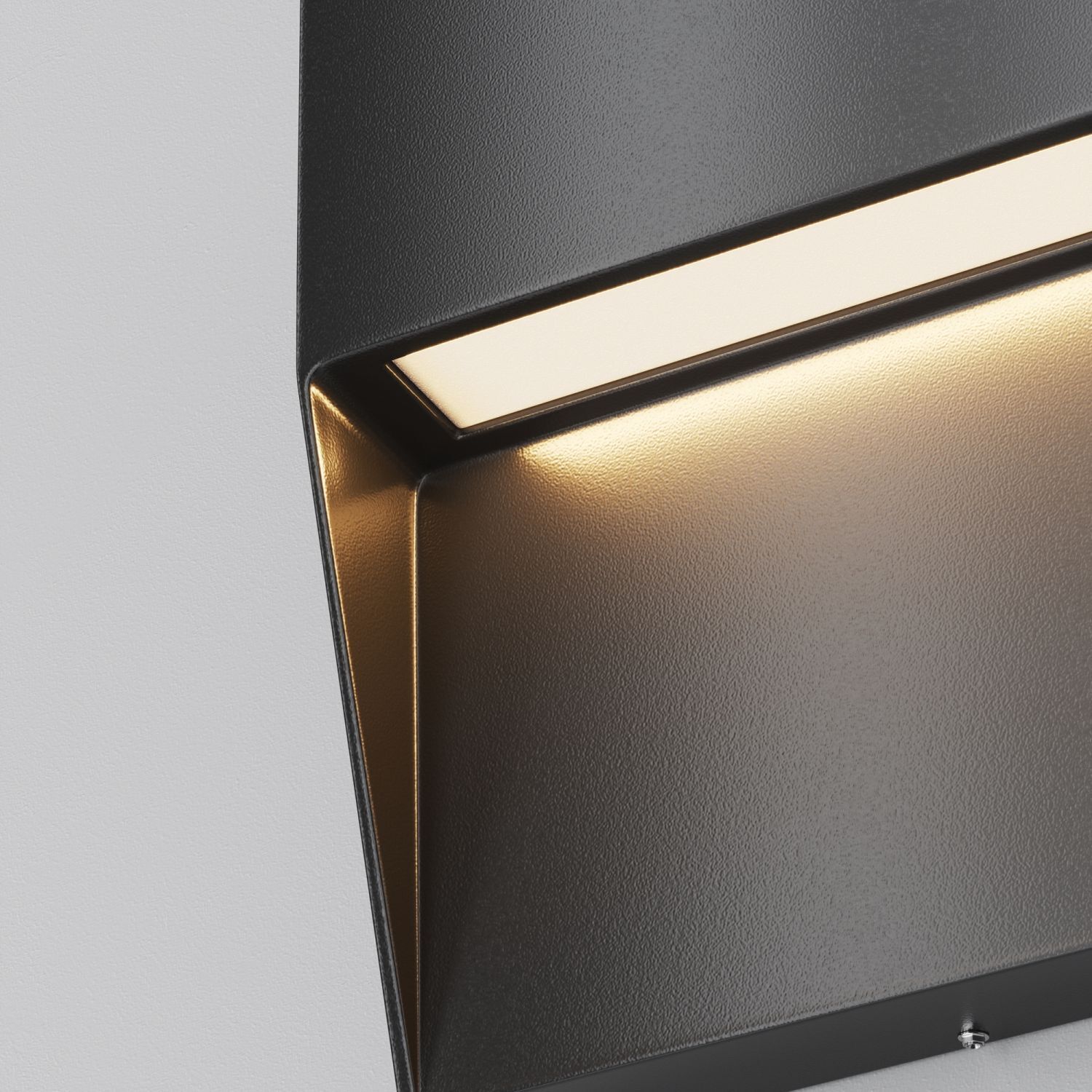 Außenlampe Wand LED Aluminium IP54 Schwarz quadratisch Beleuchtung