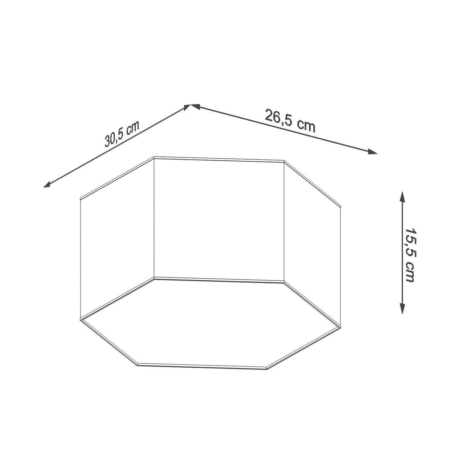 Deckenlampe Weiß L: 30,5 cm klein 2x E27 Modern blendarm