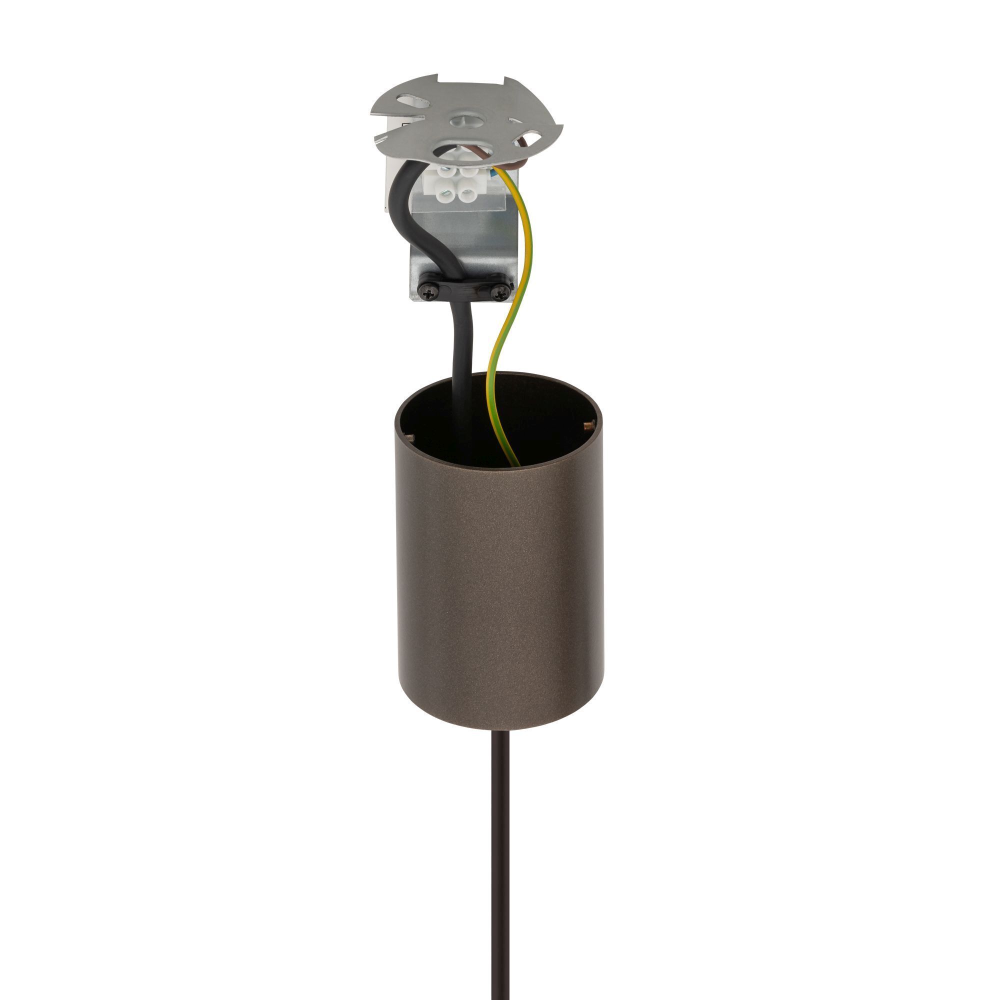 Lampe, Lampefassung, Installationskit, Elektrische Kabel, Stahlrohr