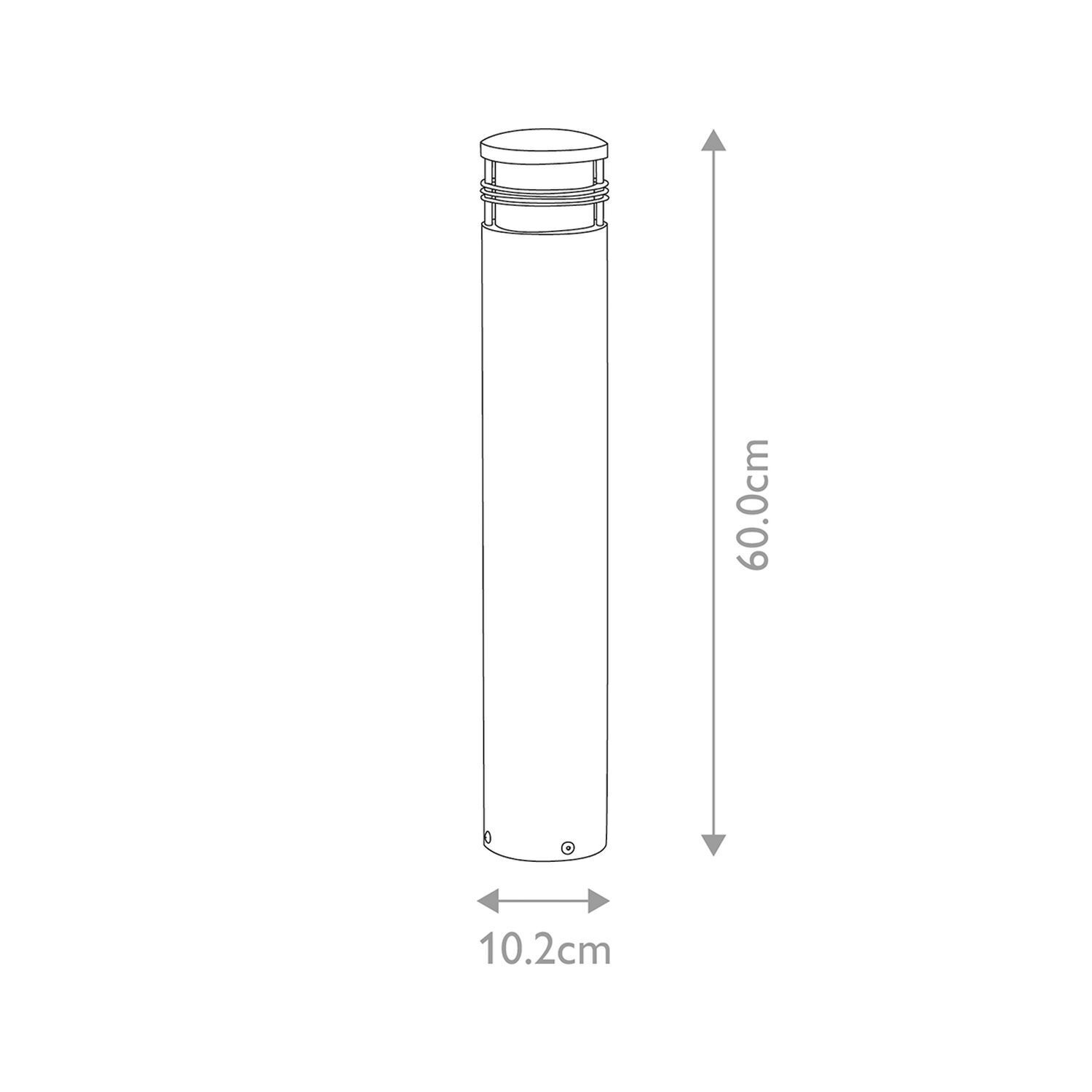 Pollerleuchte Echt-Messing IP55 60 cm hoch Maritim