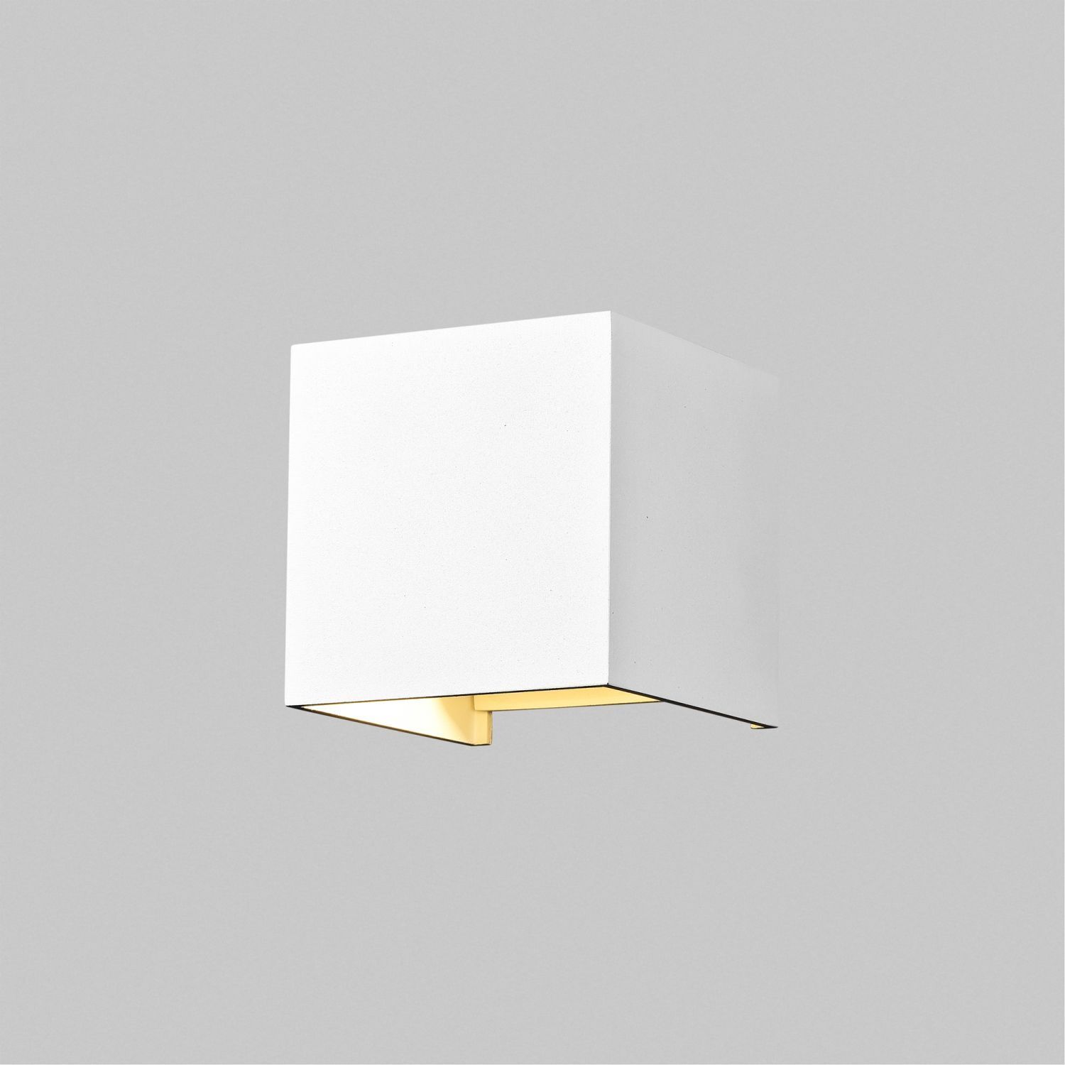 Außenleuchte Wand LED Metall Up Down IP54 Weiß eckig Postfach, Lampe, Deckenleuchte