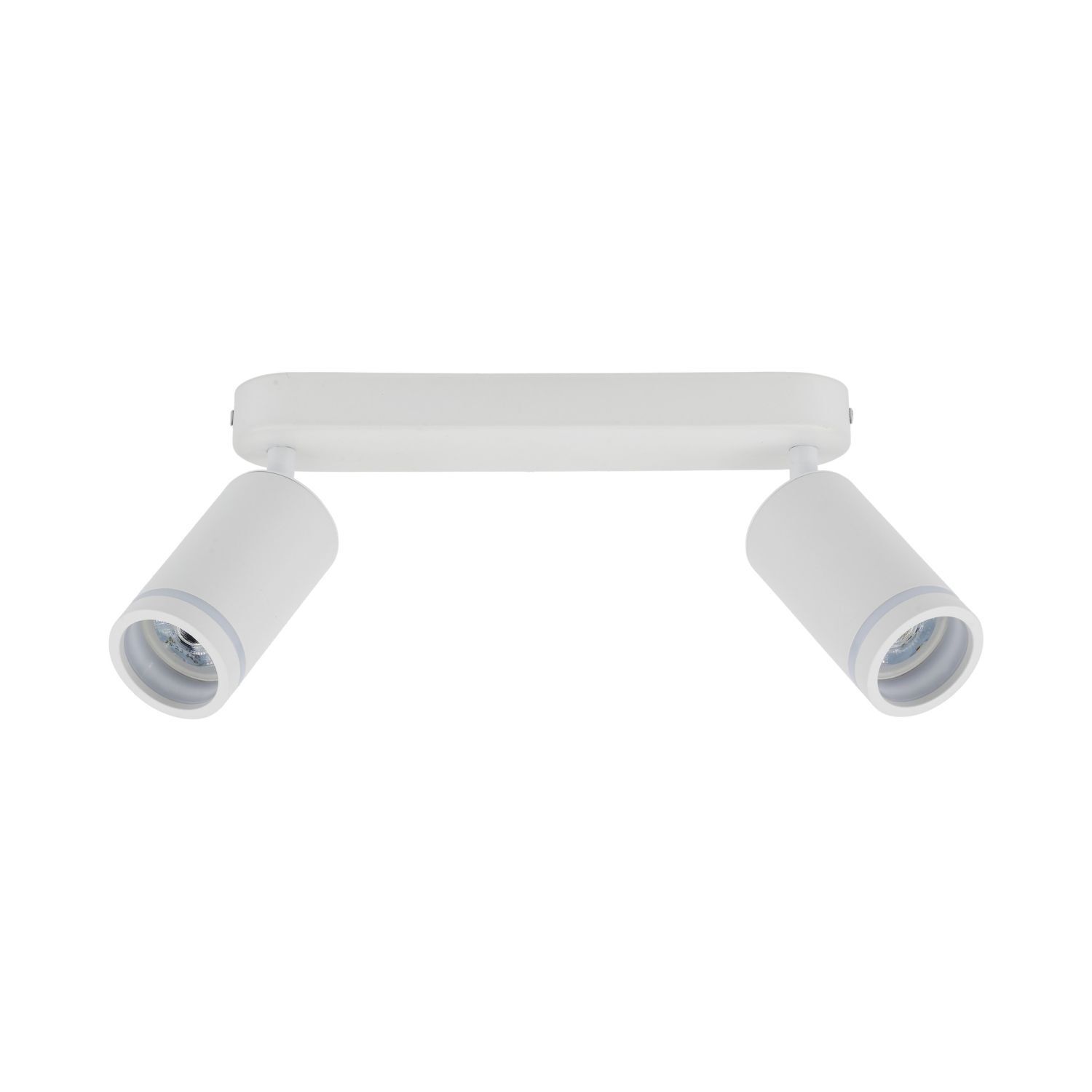 Deckenlampe Weiß Metall 43,5cm verstellbar 2-flammig GU10