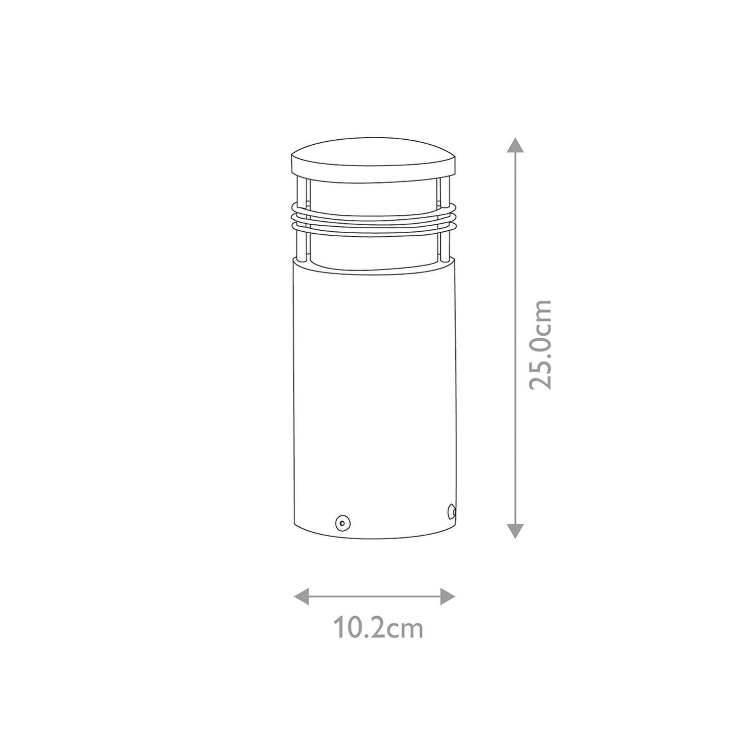 Pollerleuchte Echt-Messing klein 25 cm hoch IP55 Maritim Krug, Zylinder, Flasche, Shaker