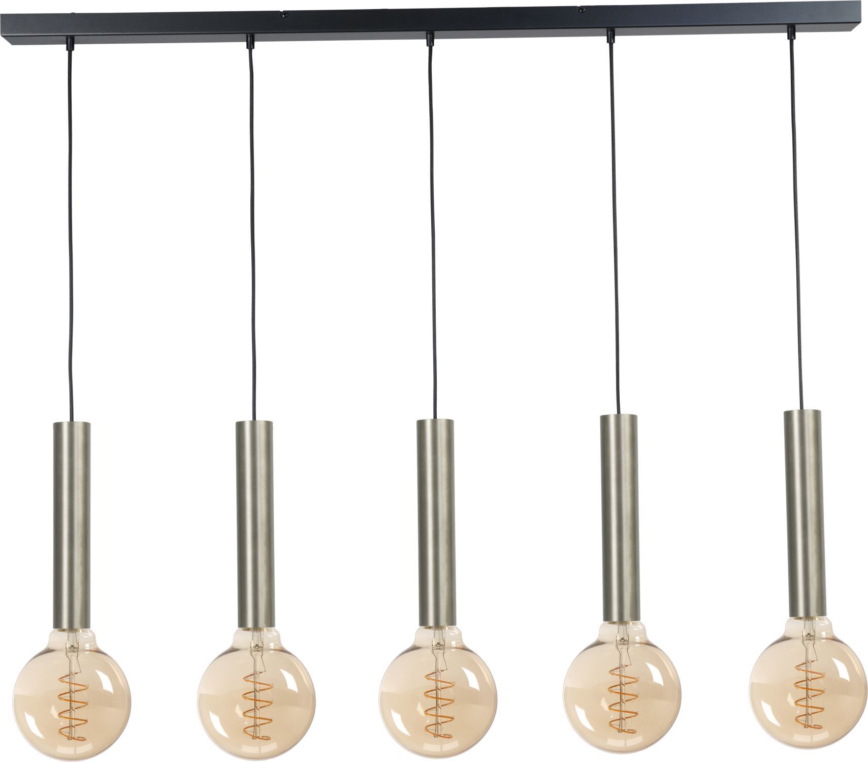 Hängelampe Metall für E27 Schwarz Nickel ESJA