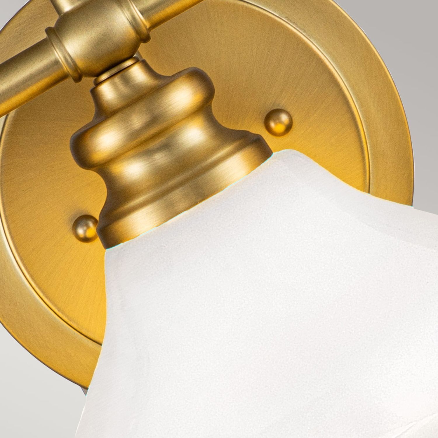 Badezimmerlampe LED G9 IP44 B: 61 cm Messing Weiß