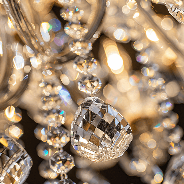 Kristalllampen kristall, kuta, kugeln, glitzer, kandelaber