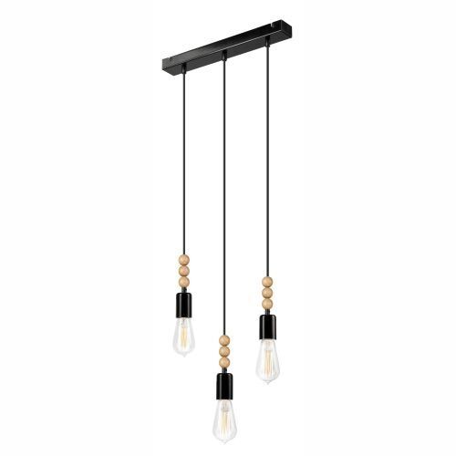 Hängelampe CHANIA Schwarz lang Esstisch Lampe