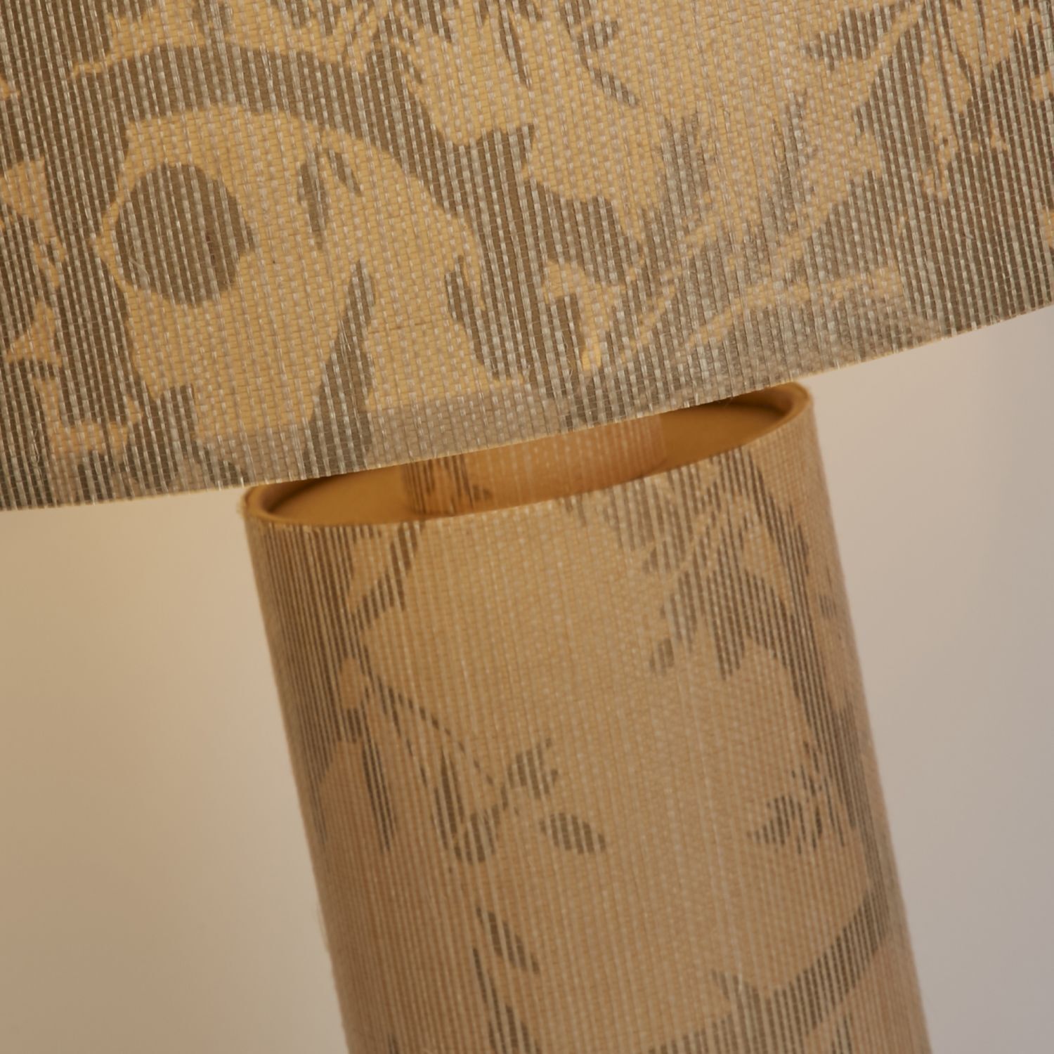 Große Tischleuchte Papier Muster H:66 cm E27 gemütlich Lampe, Lampenschirm