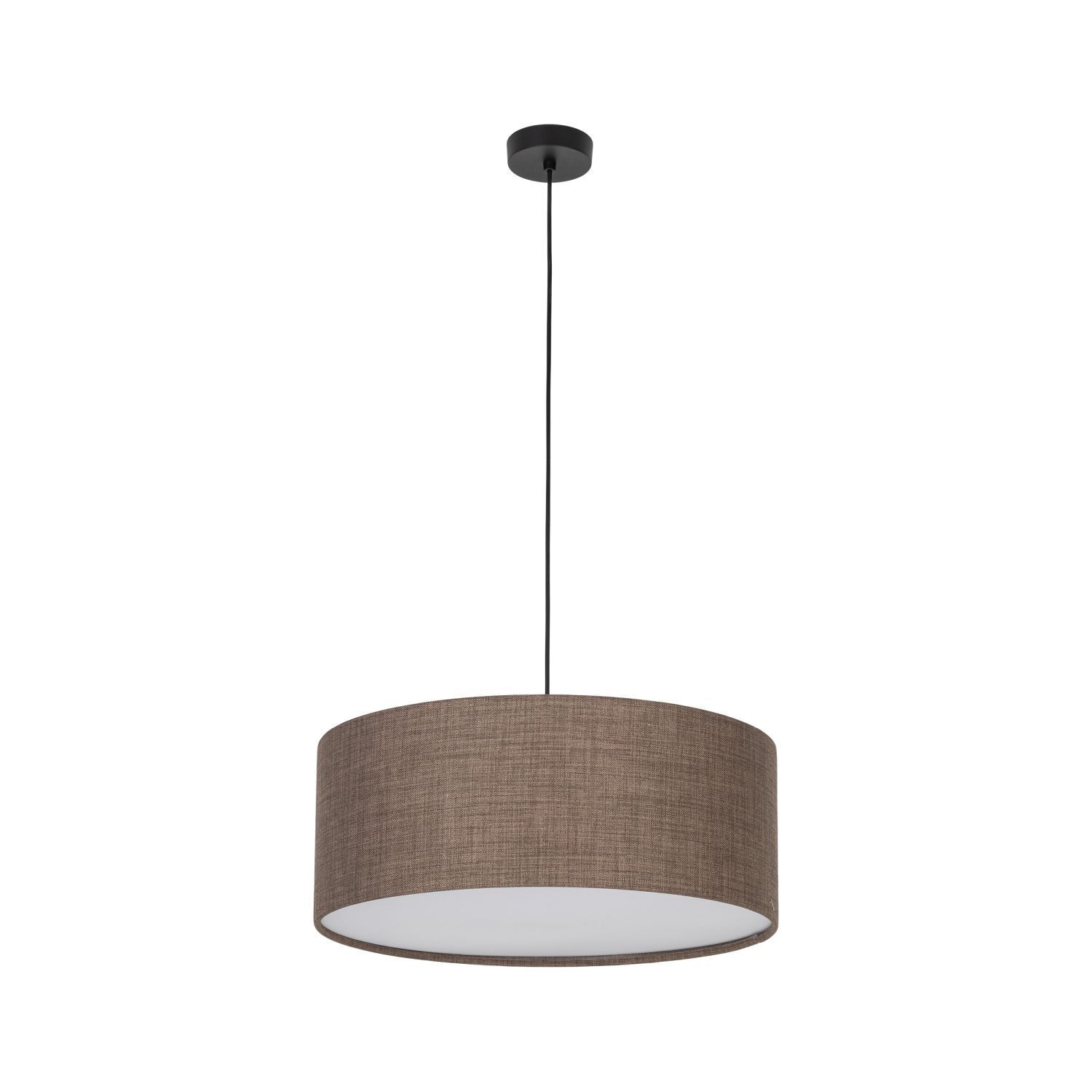 Hängeleuchte rund Ø 50 cm Jute H: max. 110 cm 3x E27 Lampe, Kronleuchter