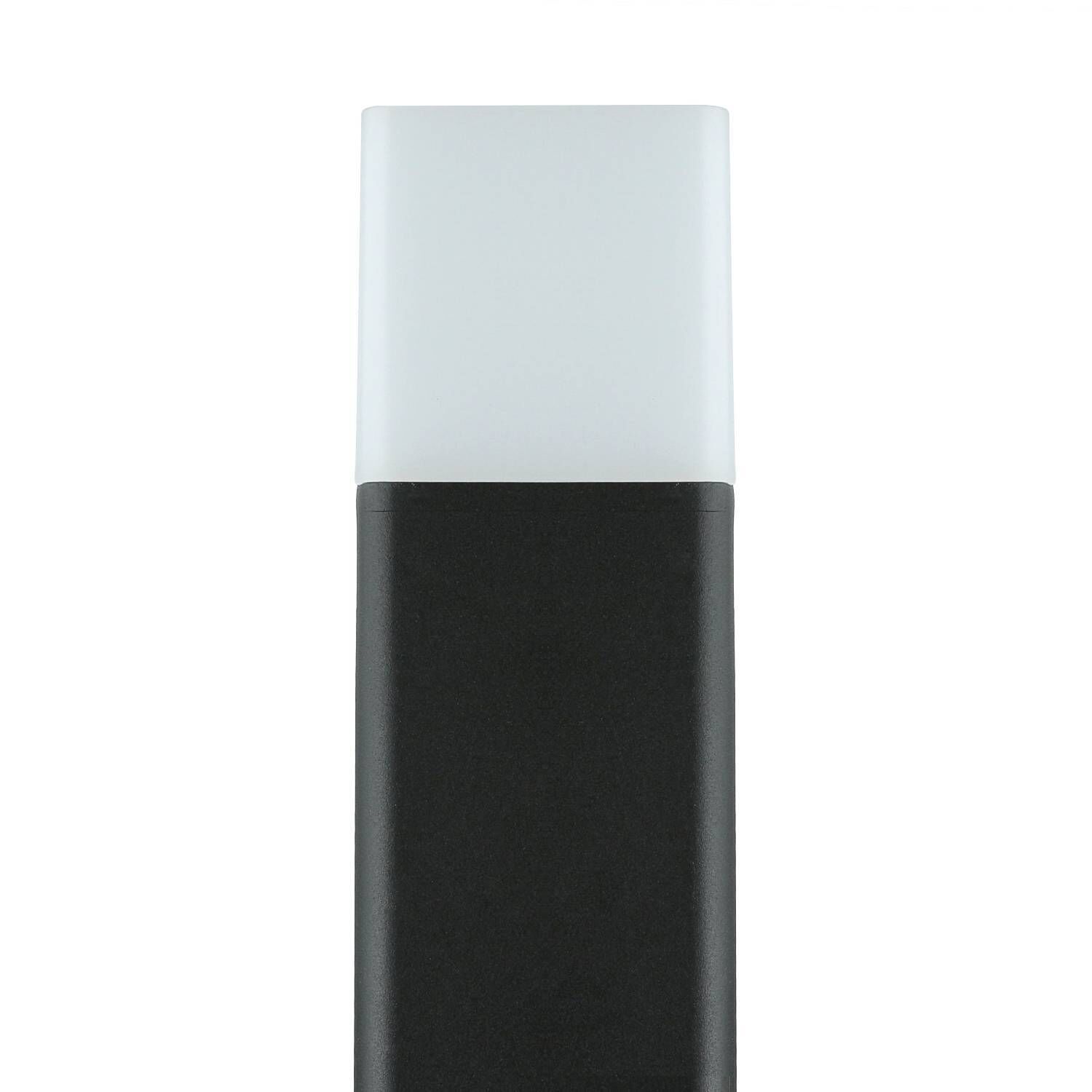 Pollerleuchte LED Aluminium 50 cm 10 W 900 lm IP44 Stift, Marker, Kunststoff, Schwarz, Silber