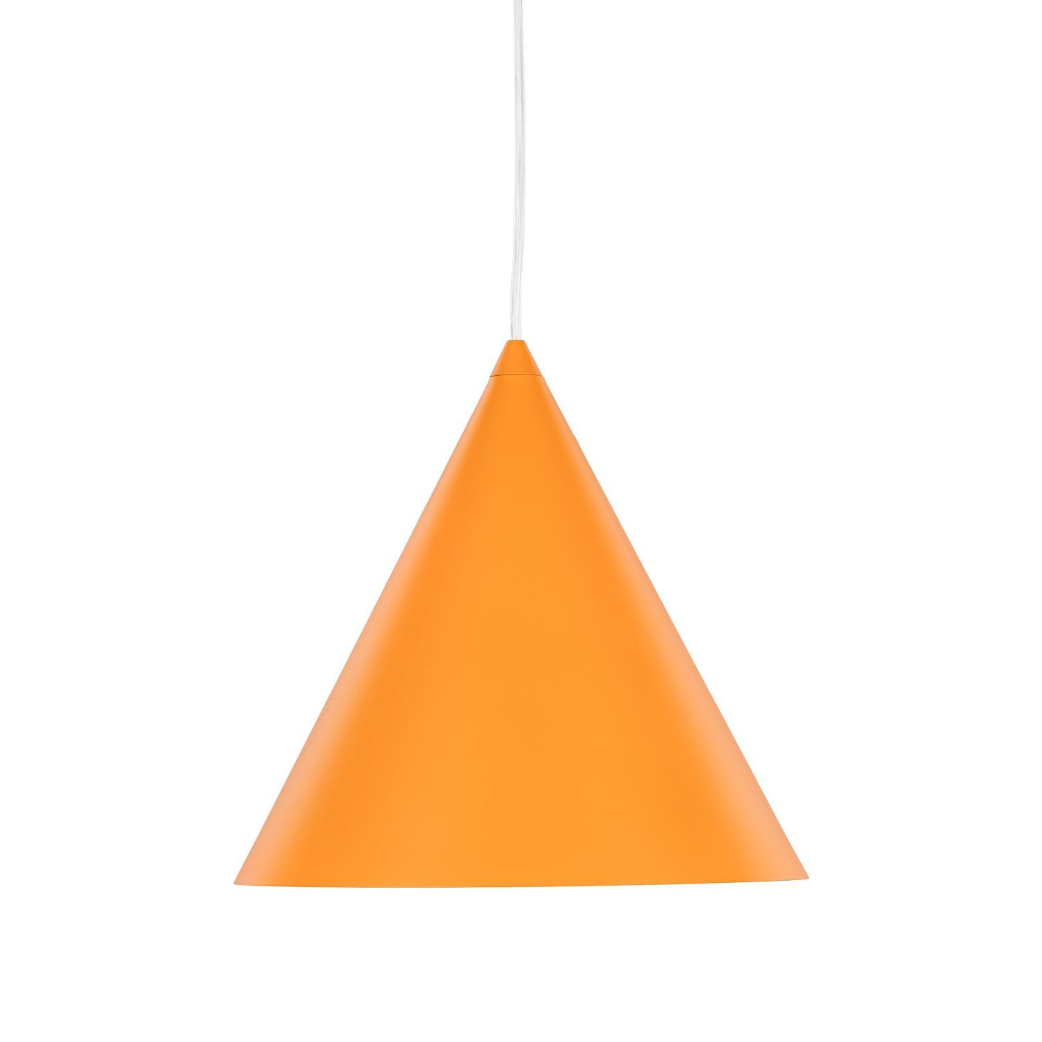 Pendelleuchte Metall Ø 25 cm H: 160 cm verstellbar Orange E27