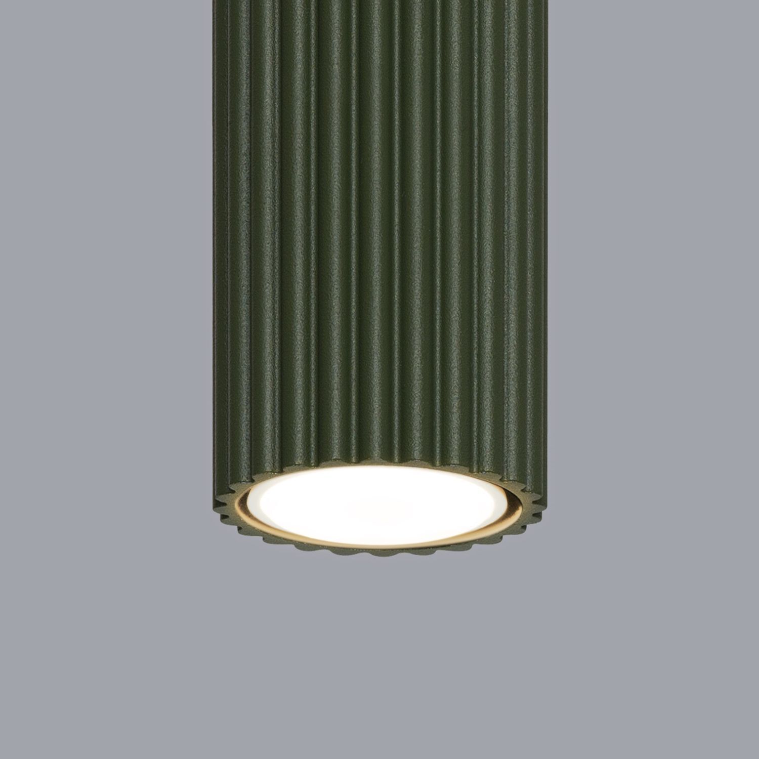 Kleiner Aufbauspot GU10 Ø 6,5 cm H: 10 cm Aufputz Grün Modern