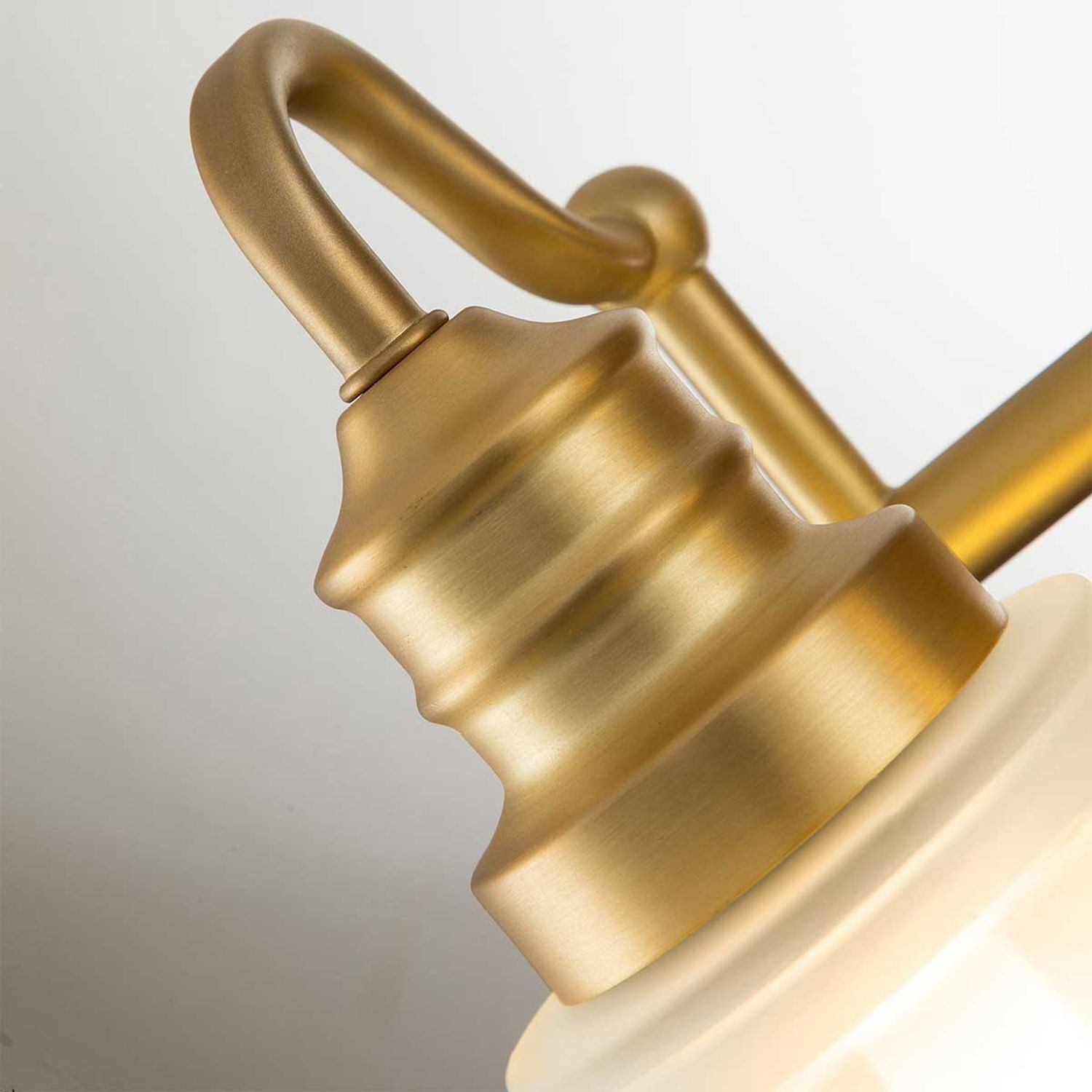 Wandlampe Bad LED G9 IP44 35,7 cm breit Metall Glas Jugendstil