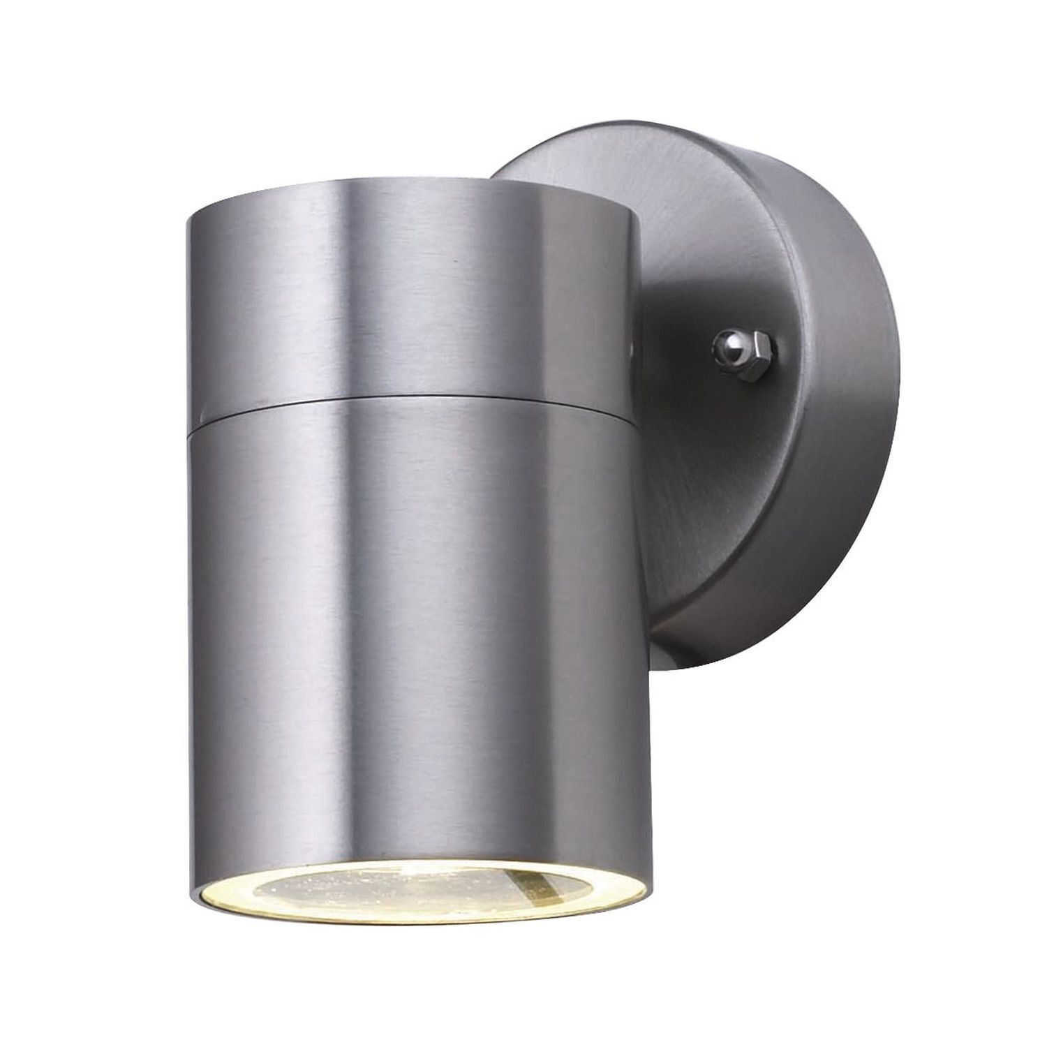 Wandleuchte Außen Downlight Stahl IP44 GU10 H:12 cm