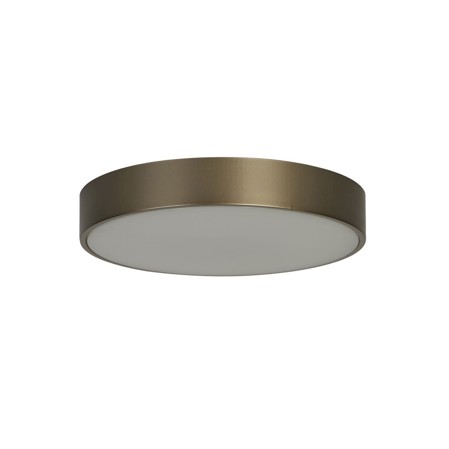 Runde LED Deckenlampe in Bronze Metall B:25 cm 676 lm