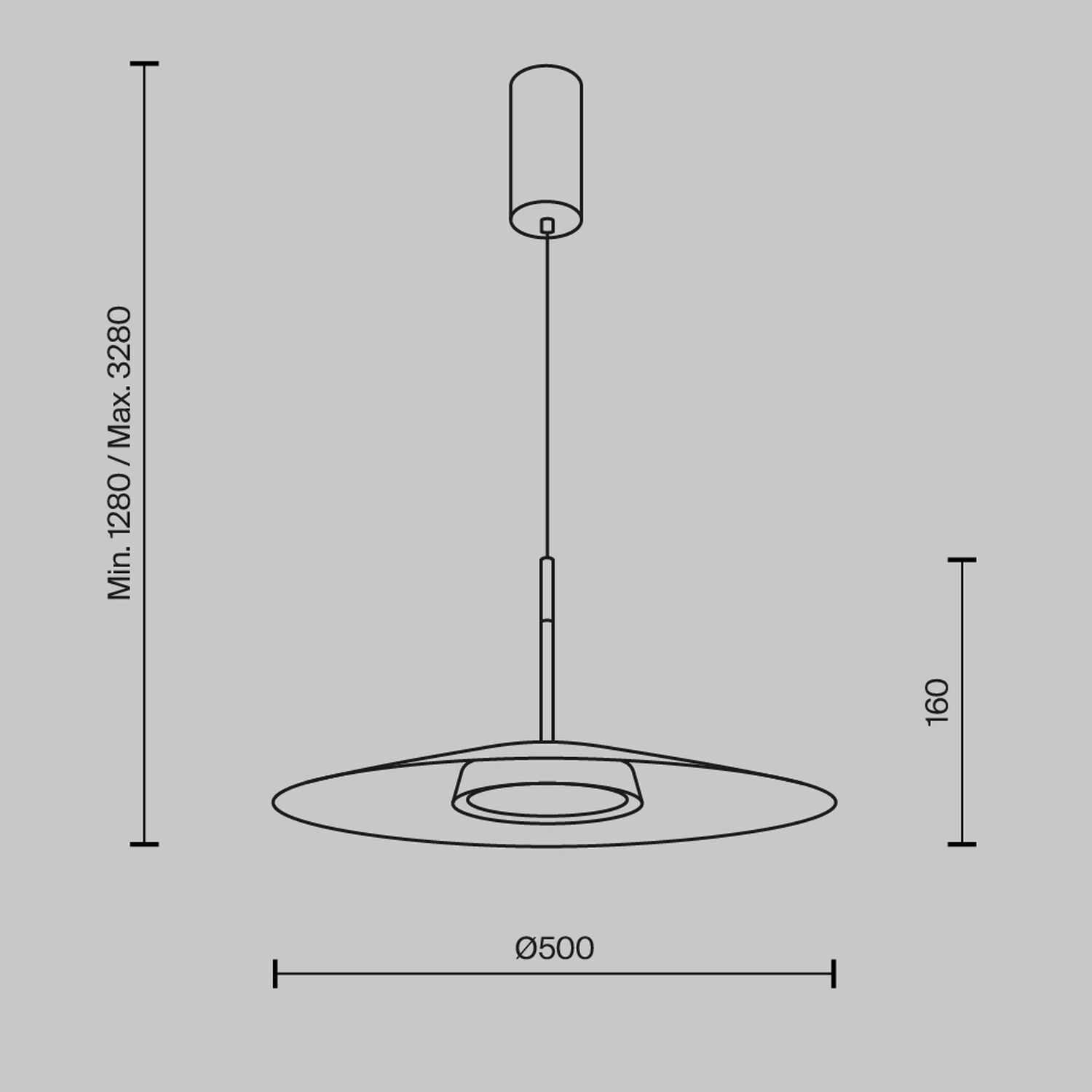 LED Pendelleuchte Aluminium warmweißes Licht 3000 K