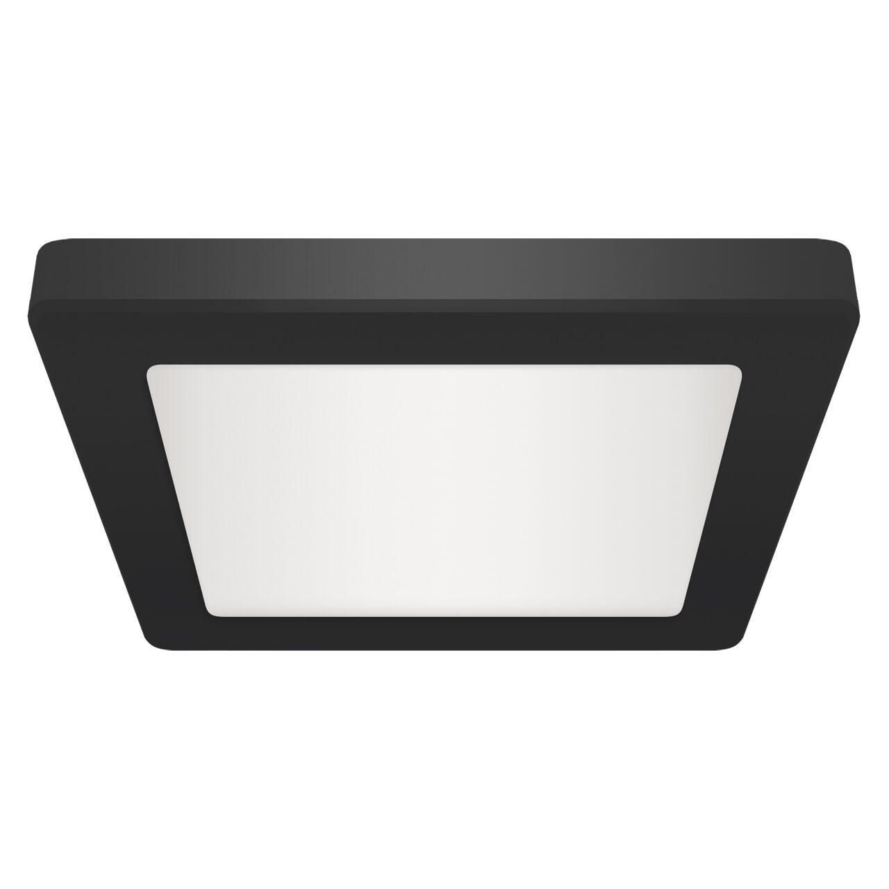 LED Deckenleuchte Unterputz Aufputz B: 29,2 cm Schwarz Weiß