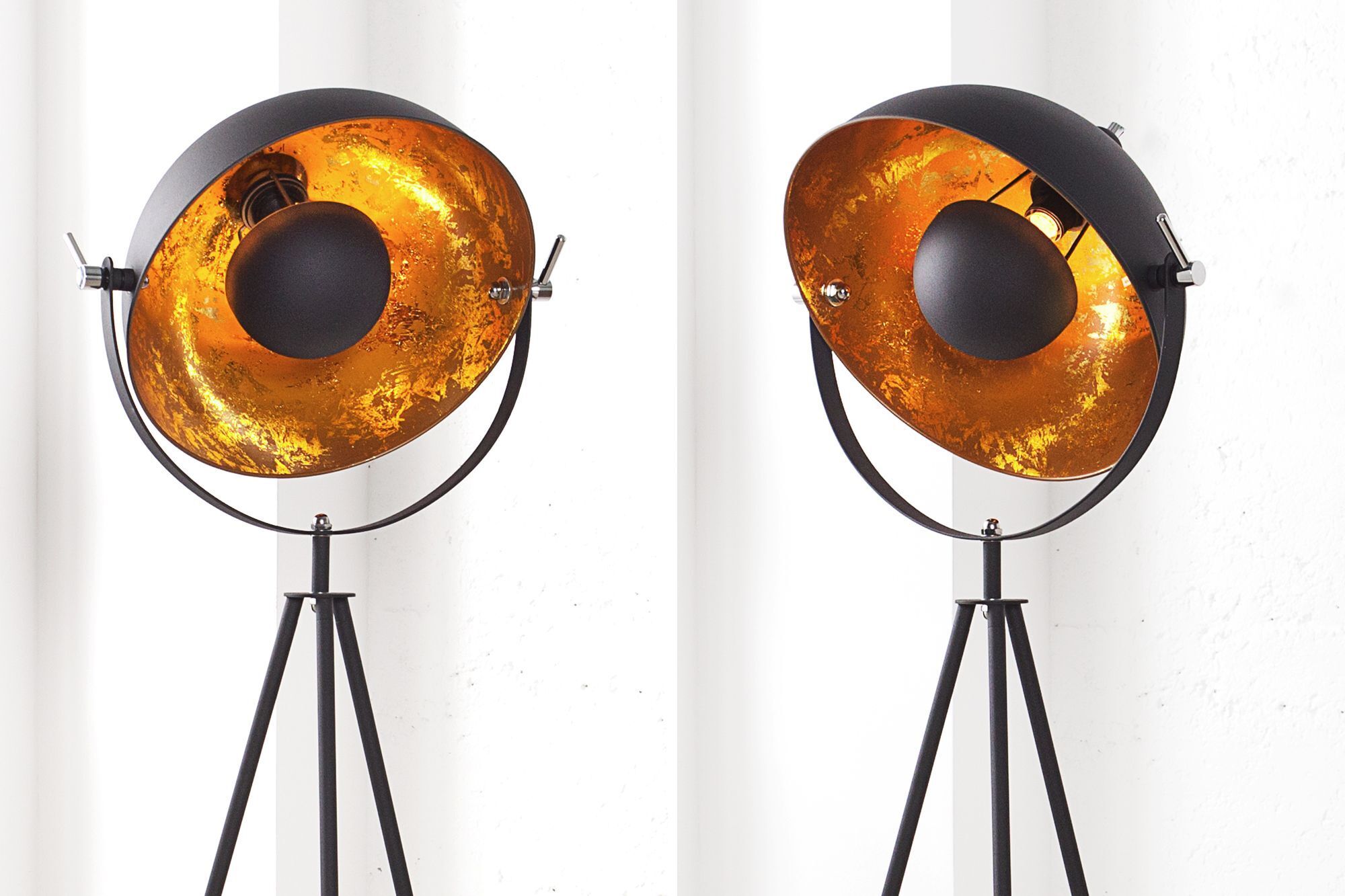 Außergewöhnlich Stehleuchte Retro 140cm Dreibein Beleuchtung, Lampe