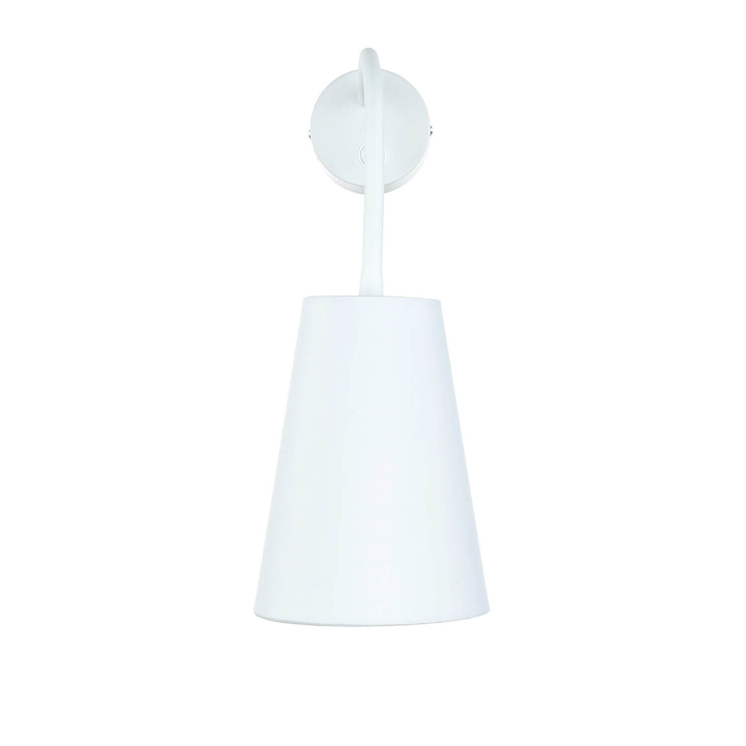 Verstellbare Wandlampe Weiß Ø13cm mit Schalter Lampe, Lampenschirm