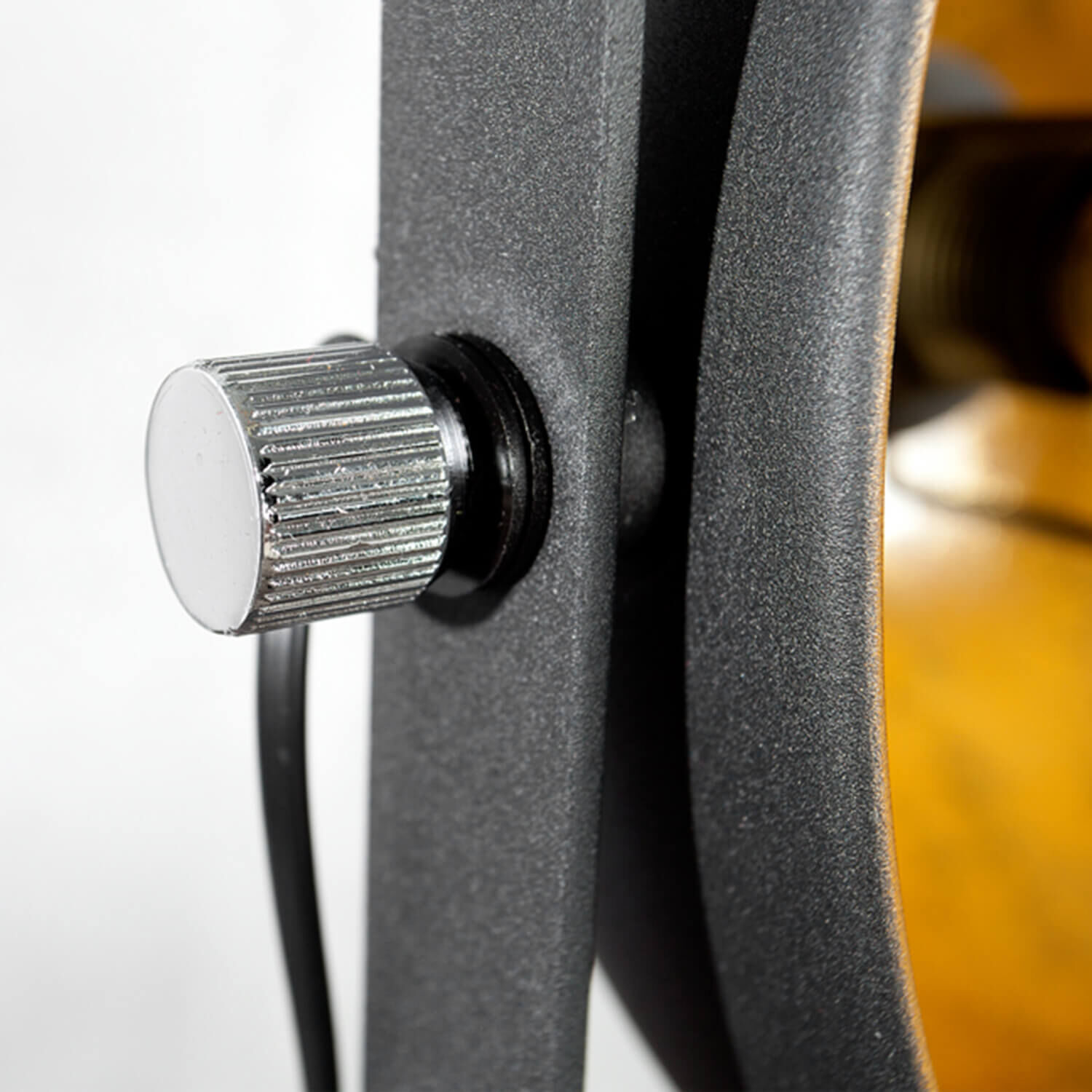 Außergewöhnlich Stehlampe 130cm Schwarz Gold Elektrisches Gerät, Mikrofon