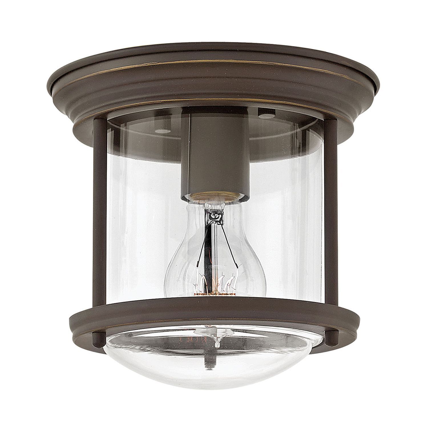Deckenleuchte Badezimmer Glas Metall E27 IP44 Ø 19,6 cm rund