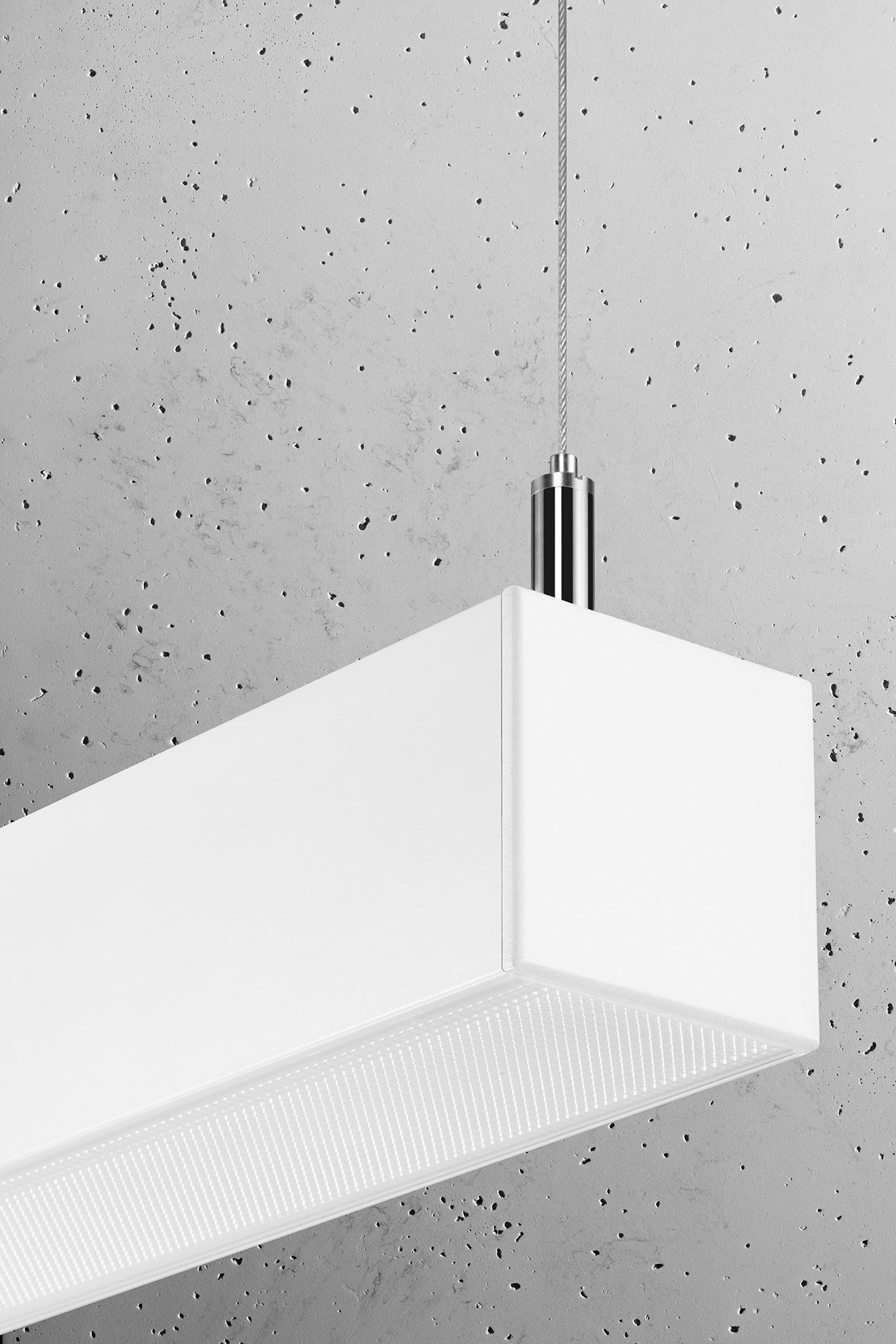 LED Pendelleuchte länglich 118 cm Metall 3000 K Weiß