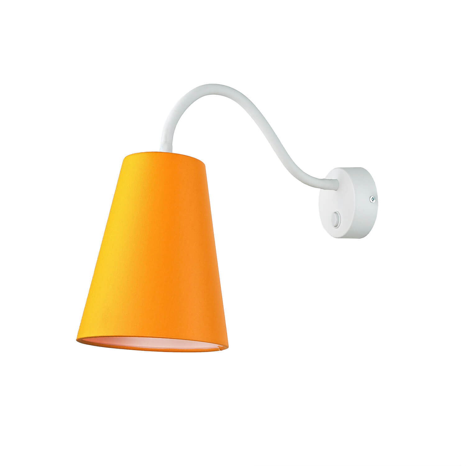 Wandleuchte Kinderzimmer Orange Metall 3flmg Ø13cm