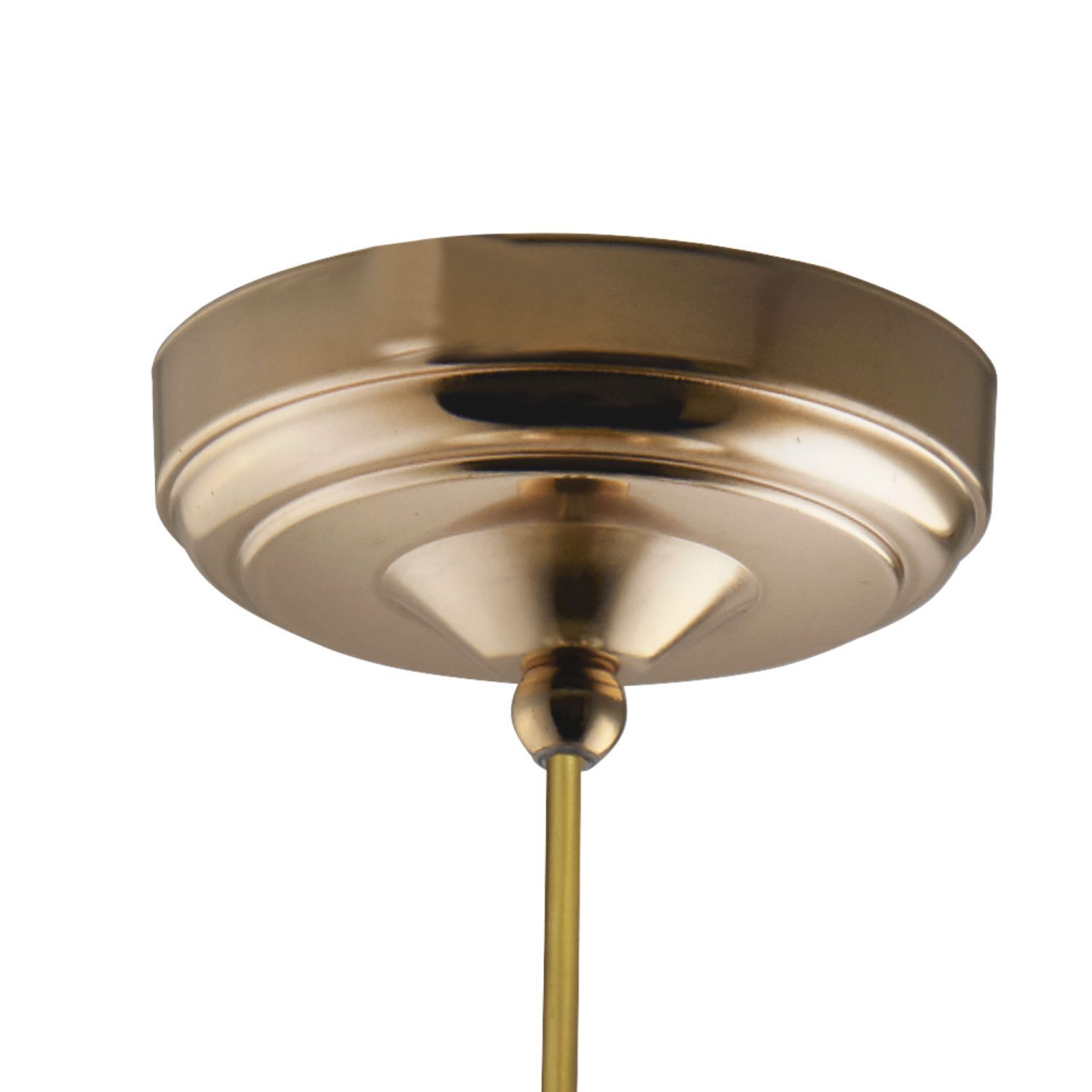 Hängeleuchte Kugel Glas Ø 30 cm E27 in Messing Antik Bernstein
