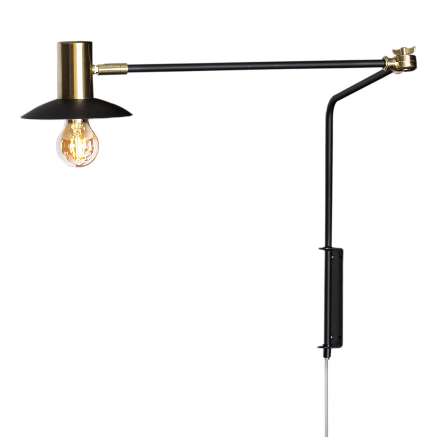 Wandlampe mit Kabel und Stecker Metall E27 Schwenkarm Lampe, Badezimmer, Drinnen, Zimmer, Duscharmatur