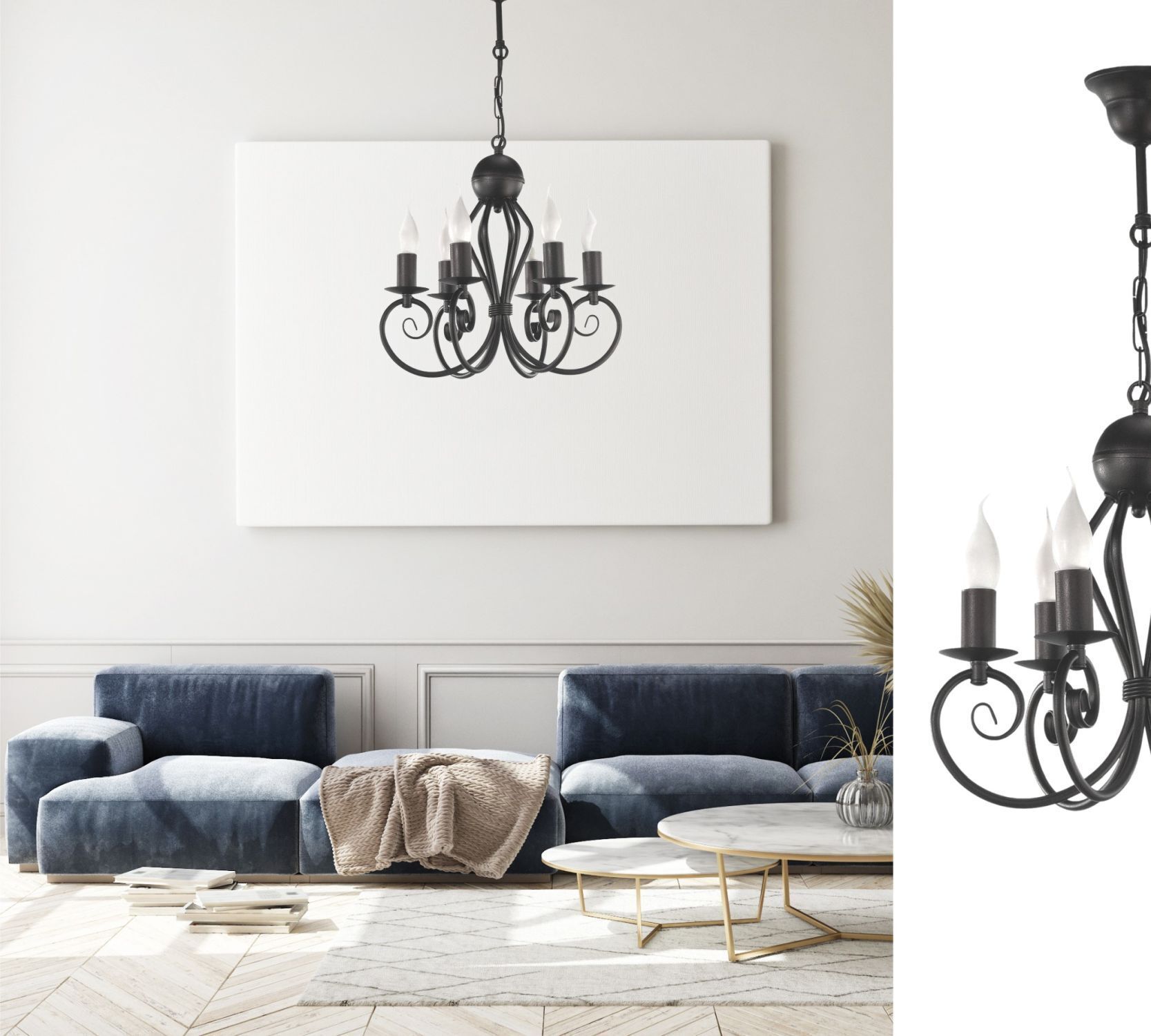 Leuchter, Lampe, Mobiliar, Wohnzimmer, Couch