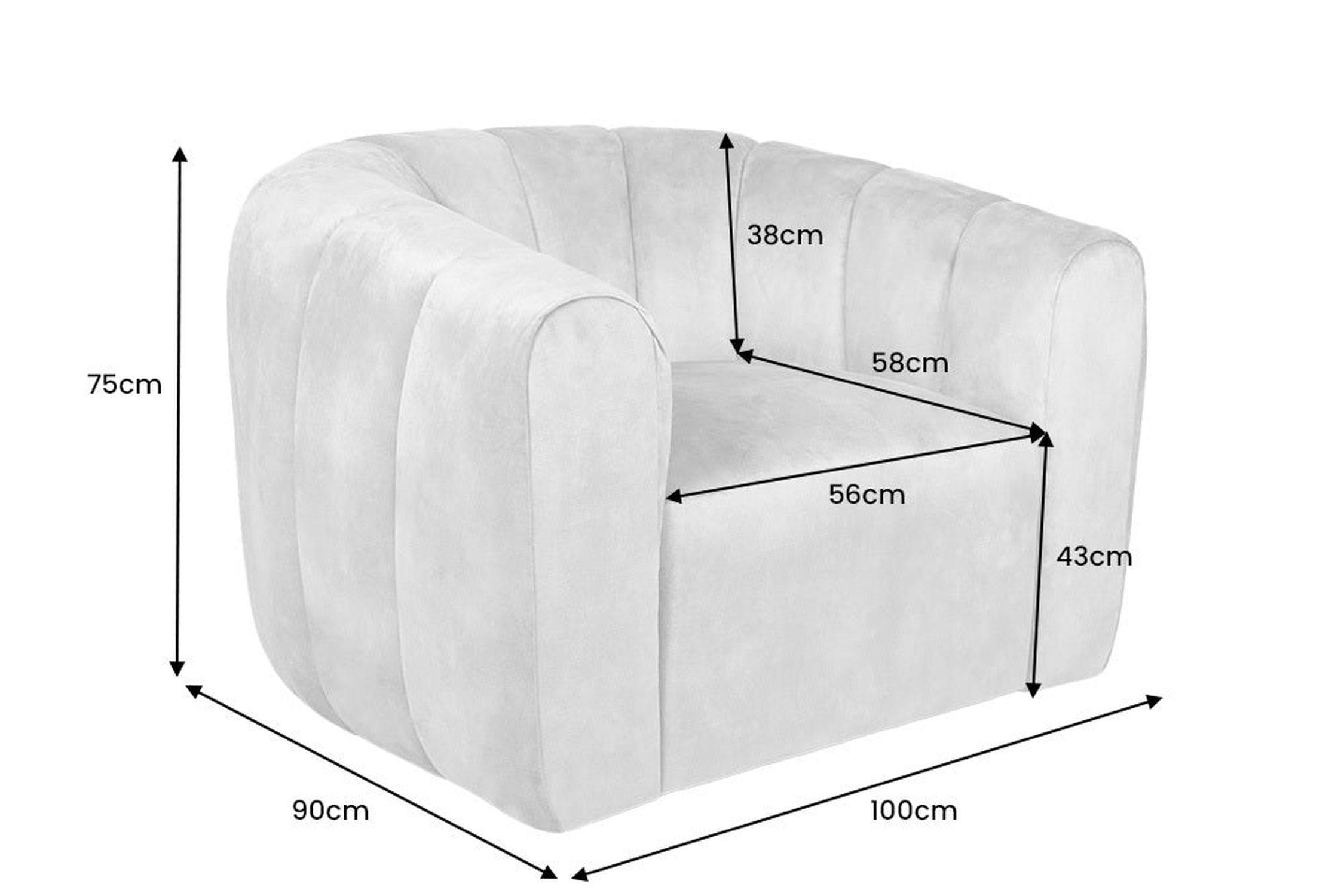 Drehsessel Samt in Greige mit Armlehne Retro Design Moebel, Stuhl