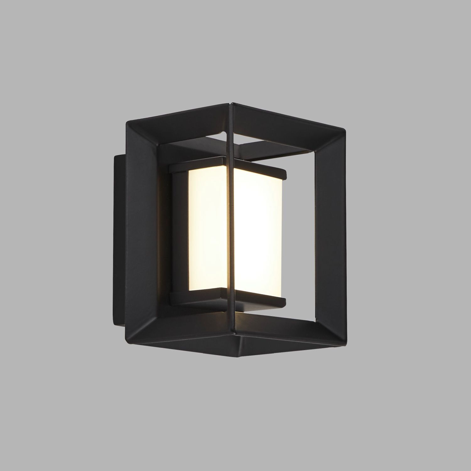 LED Wandleuchte Badezimmer IP44 Schwarz Weiß 3000 K H: 10 cm