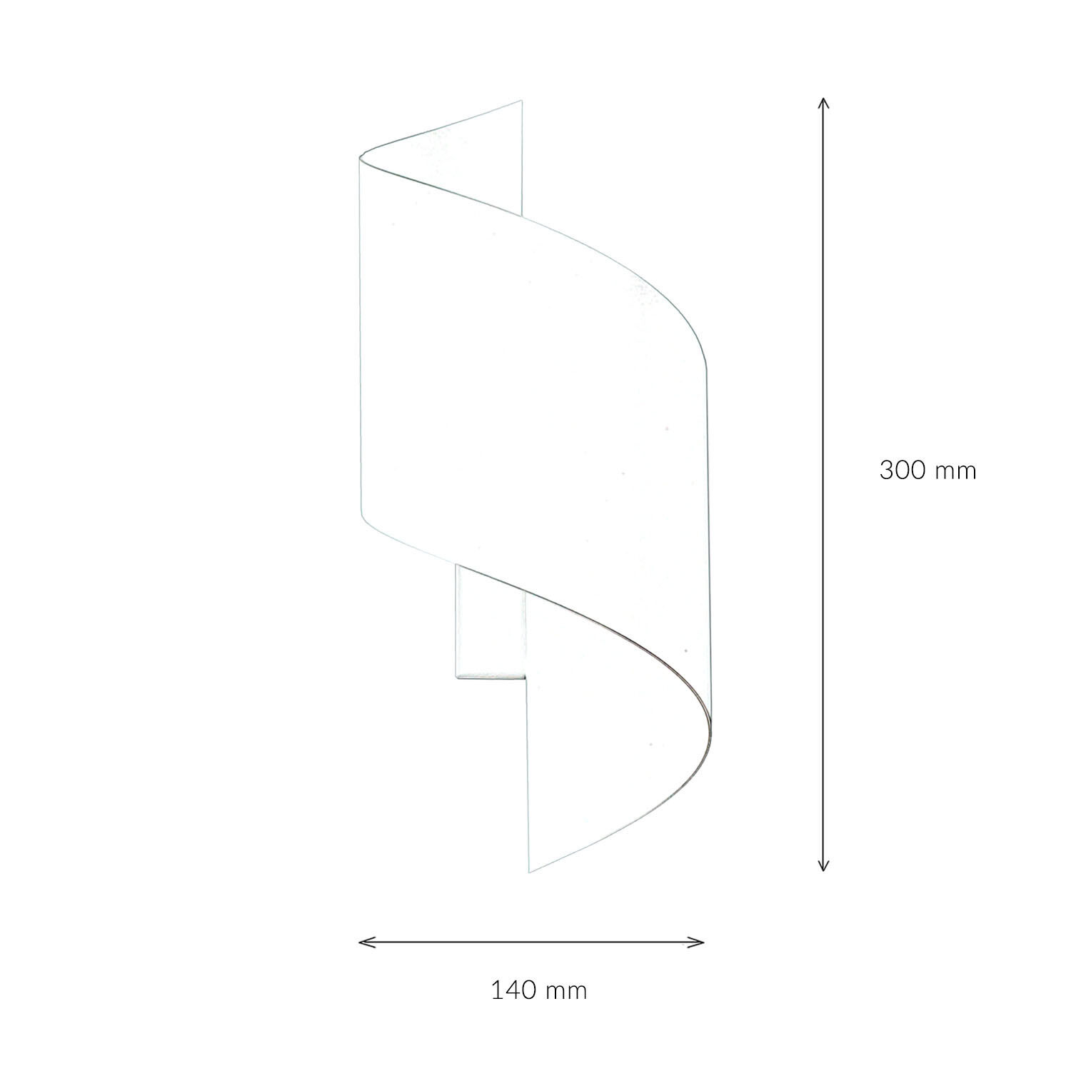 Stylische Wandleuchte Weiß Metall Design up down G9