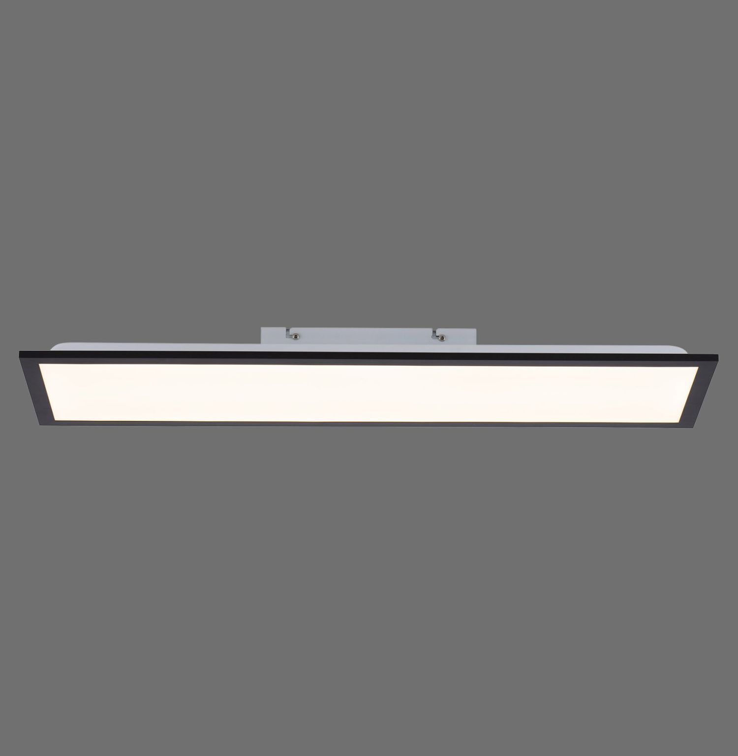 Flache LED Deckenlampe Schwarz L:79,5 cm 14 W 3000 K Deckenleuchte, Leuchte