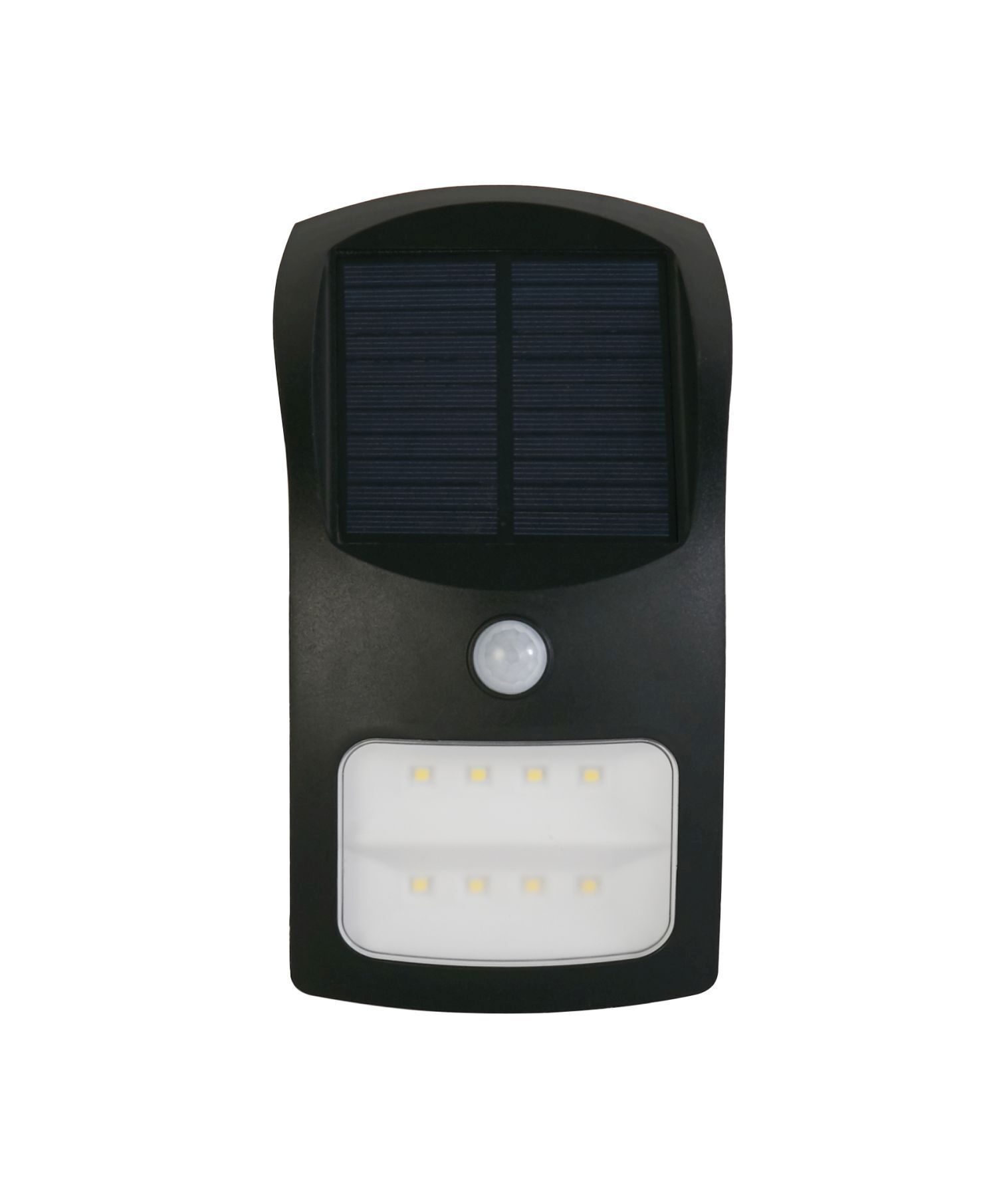 LED Solarlampe mit Bewegungsmelder Metall IP44 Schwarz