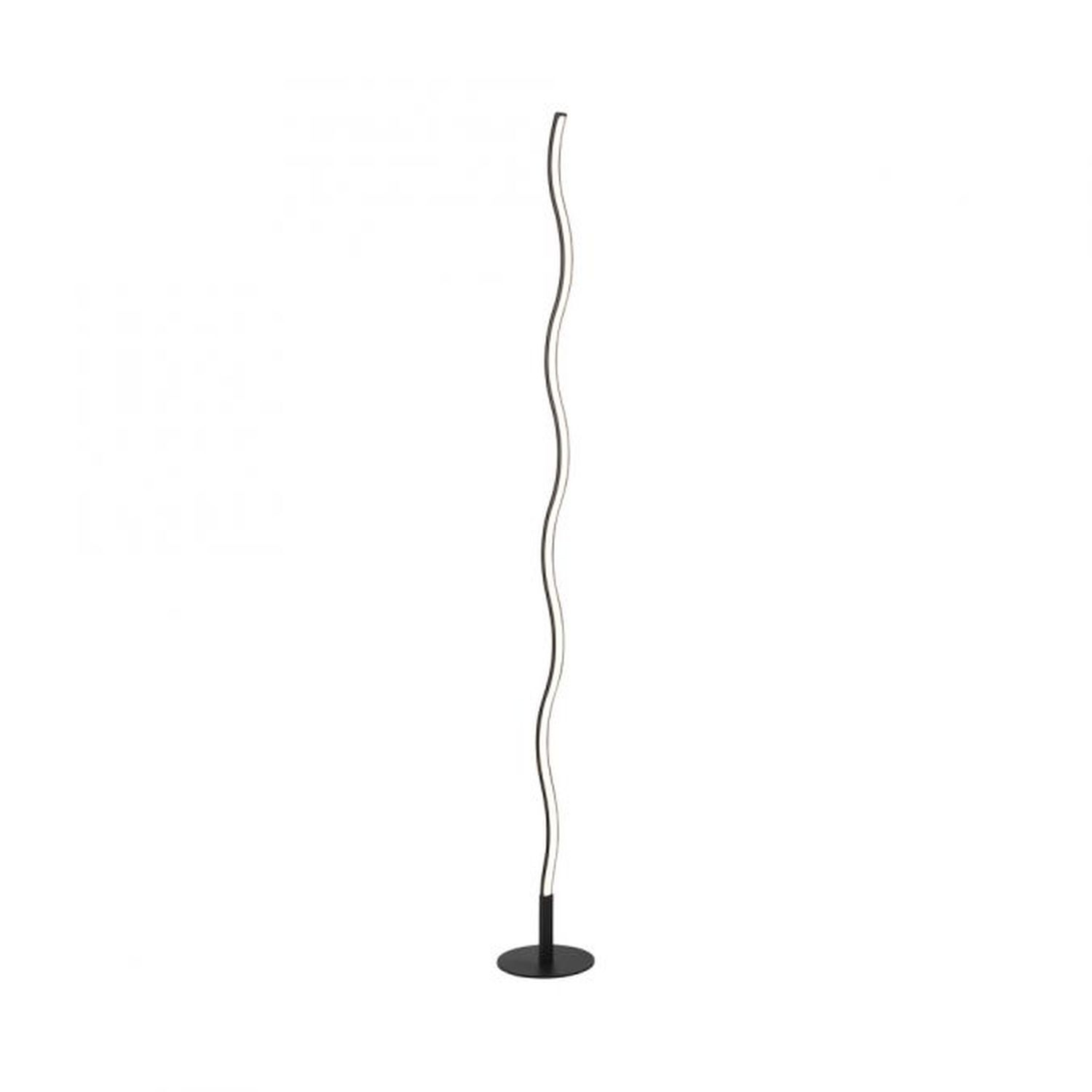 LED Stehlampe Schwarz Metall 120 cm 3000 K blendarm