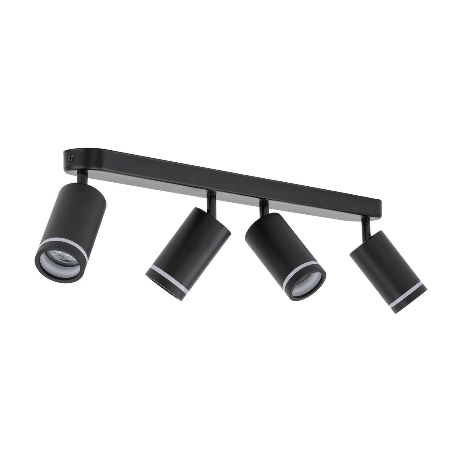Deckenstrahler Metall Schwarz 74 cm lang 4-flammig GU10