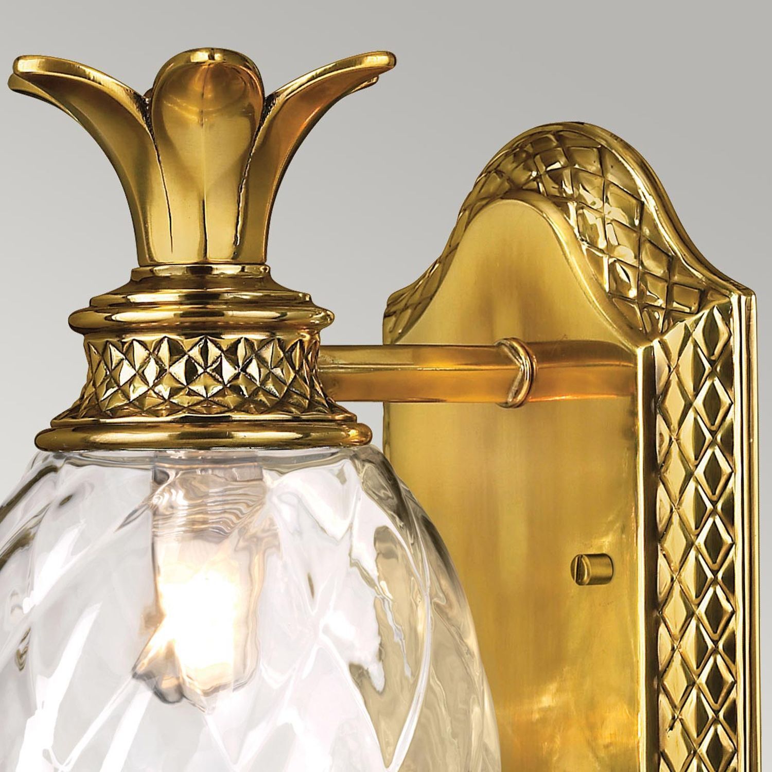 Lampe, Wandleuchte, Goldausführung, Kristallschirm, Dekolicht