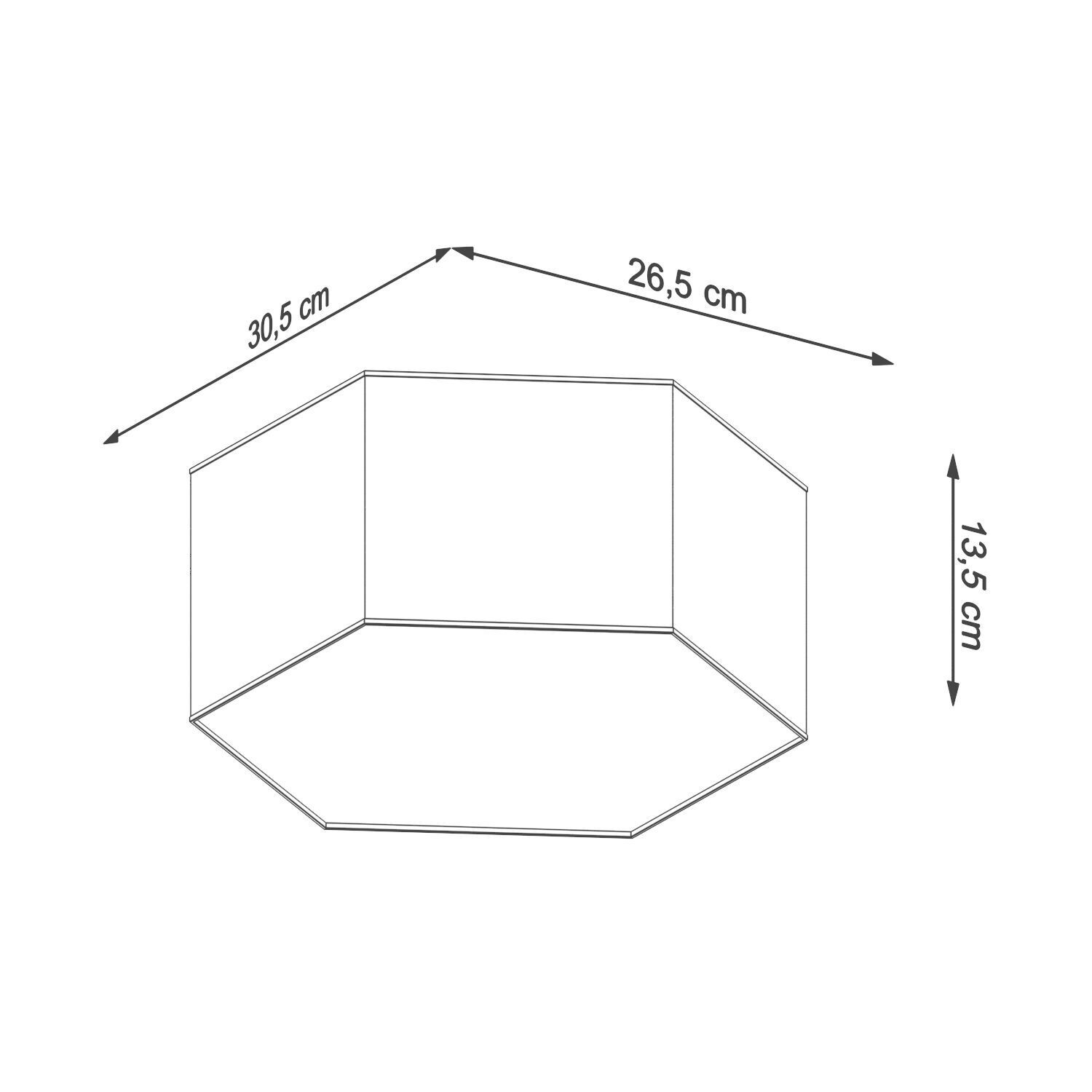 Deckenleuchte Weiß 30,5 cm lang für 2x E27 blendarm