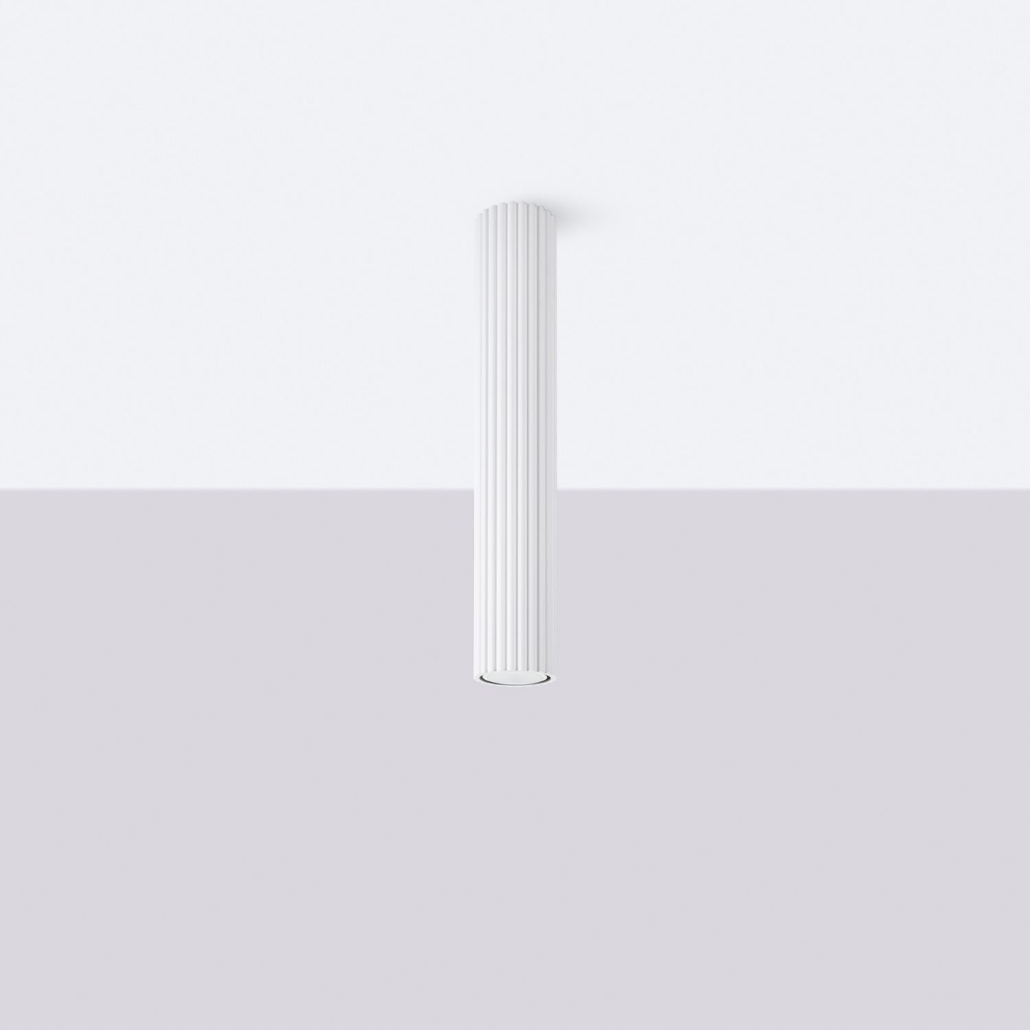 Spot Lampe Decke Weiß GU10 Ø 6,5 cm H: 40 cm Aluminium