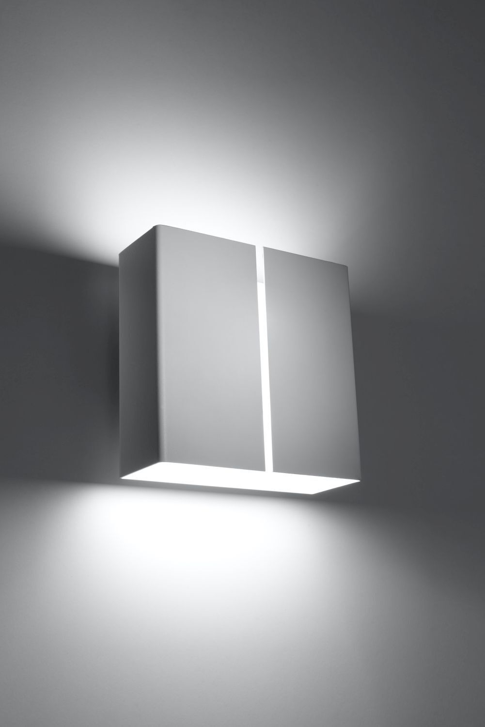 Wandlampe Weiß Metall eckig Up Down 2x G9 dekorativ