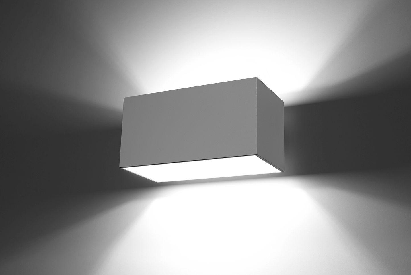 Weiße Wandlampe Up Down eckig 2x G9 Flurbeleuchtung