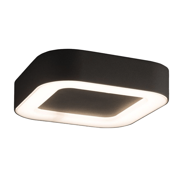 Deckenleuchte, LED-Leuchte, quadratische Form, Wand-/Deckeneinbau, warmweiß