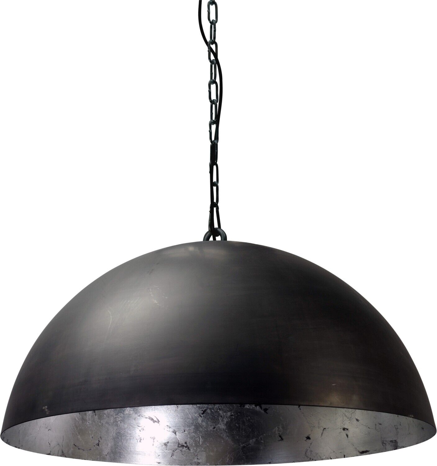 LARINO Hängelampe Grau Metall Silber Ø60cm Modern