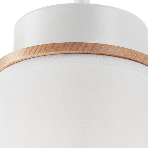 Pendelleuchte KIMMIE Weiß Holz Modern Wohnzimmer
