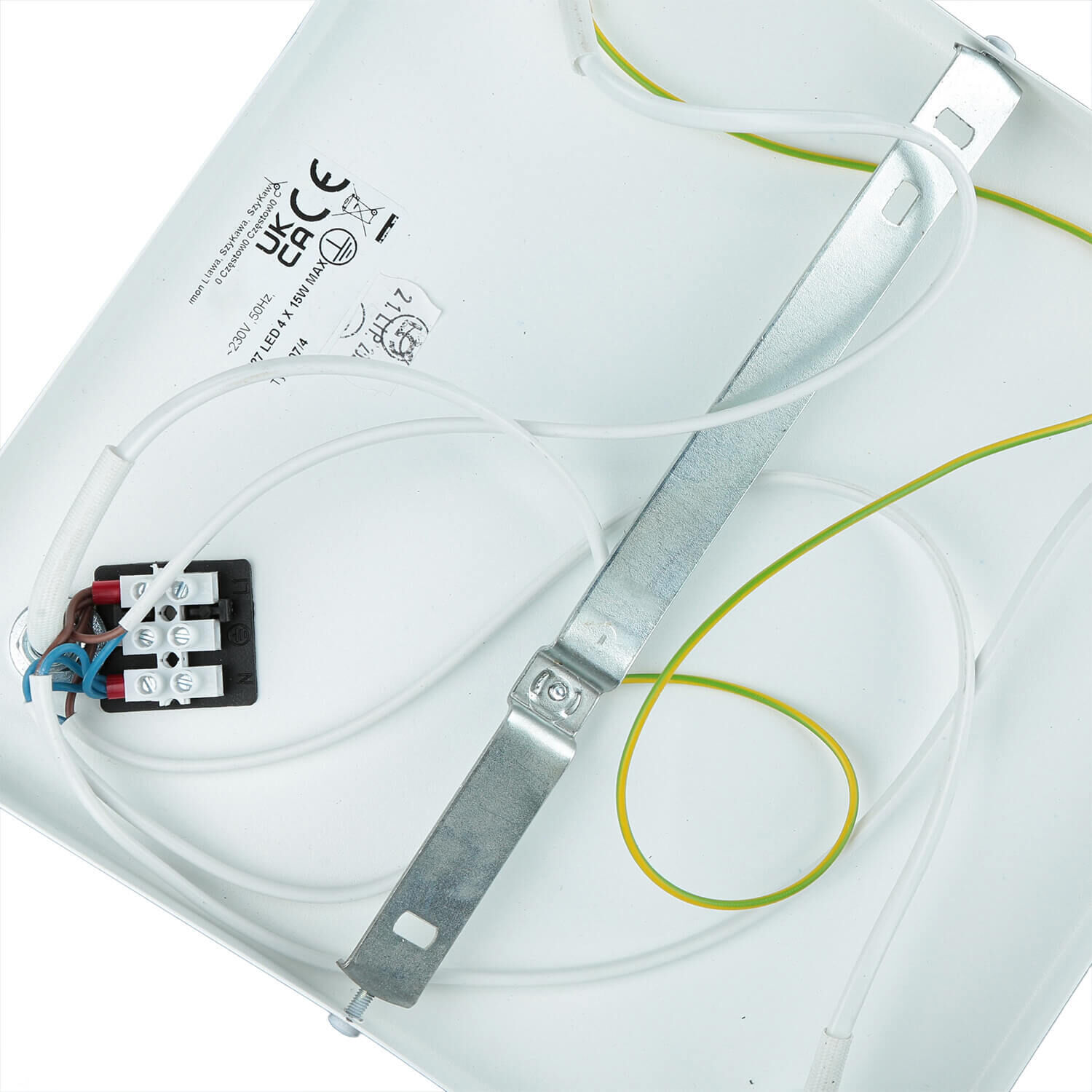 Deckenstrahler Weiß Gold Metall Retro 4-flammig E27 Deckenstrahler Weiß Gold Metall Retro 4-flammig E27