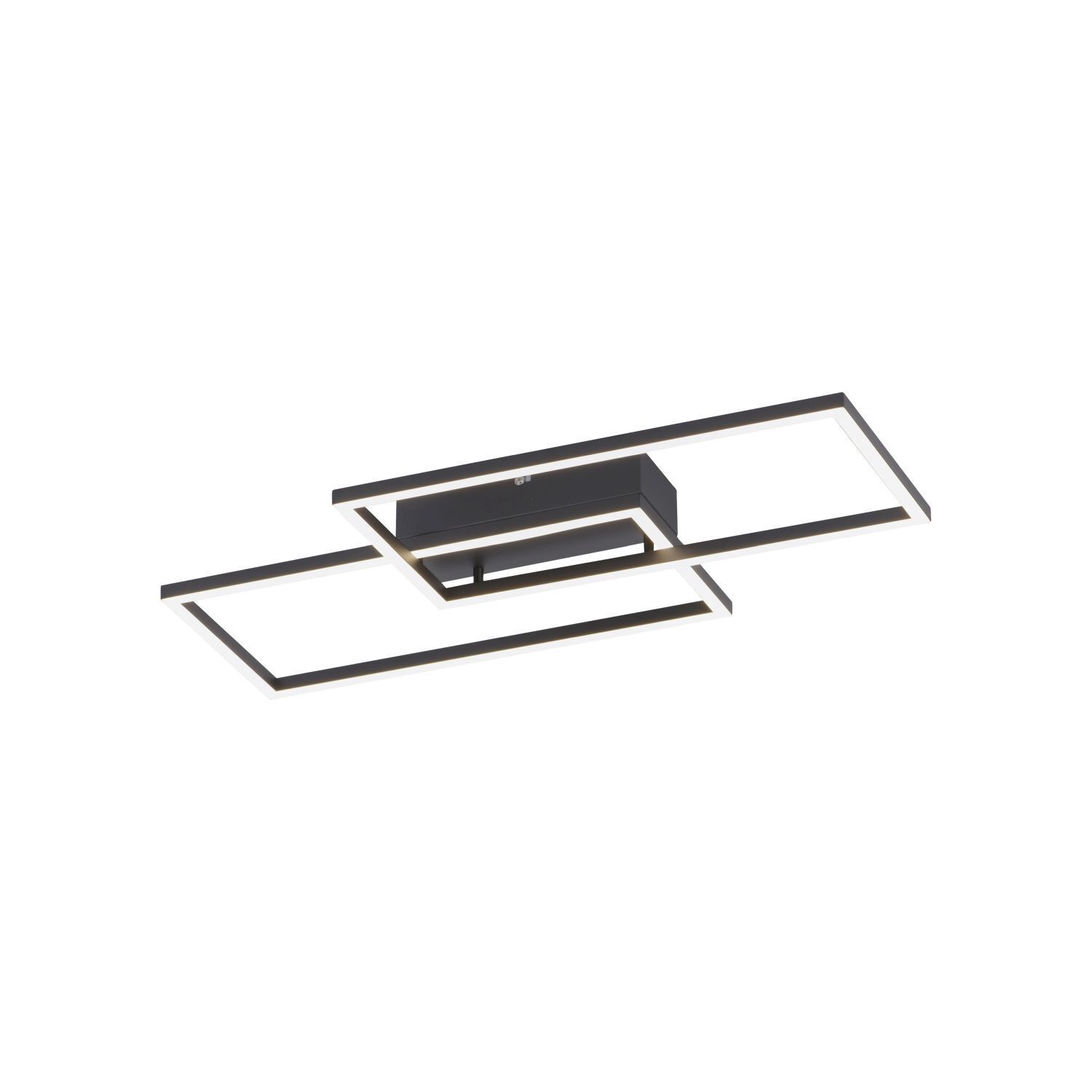 Schwarze LED Deckenleuchte Metall L:60,5 cm 2700-5000 K